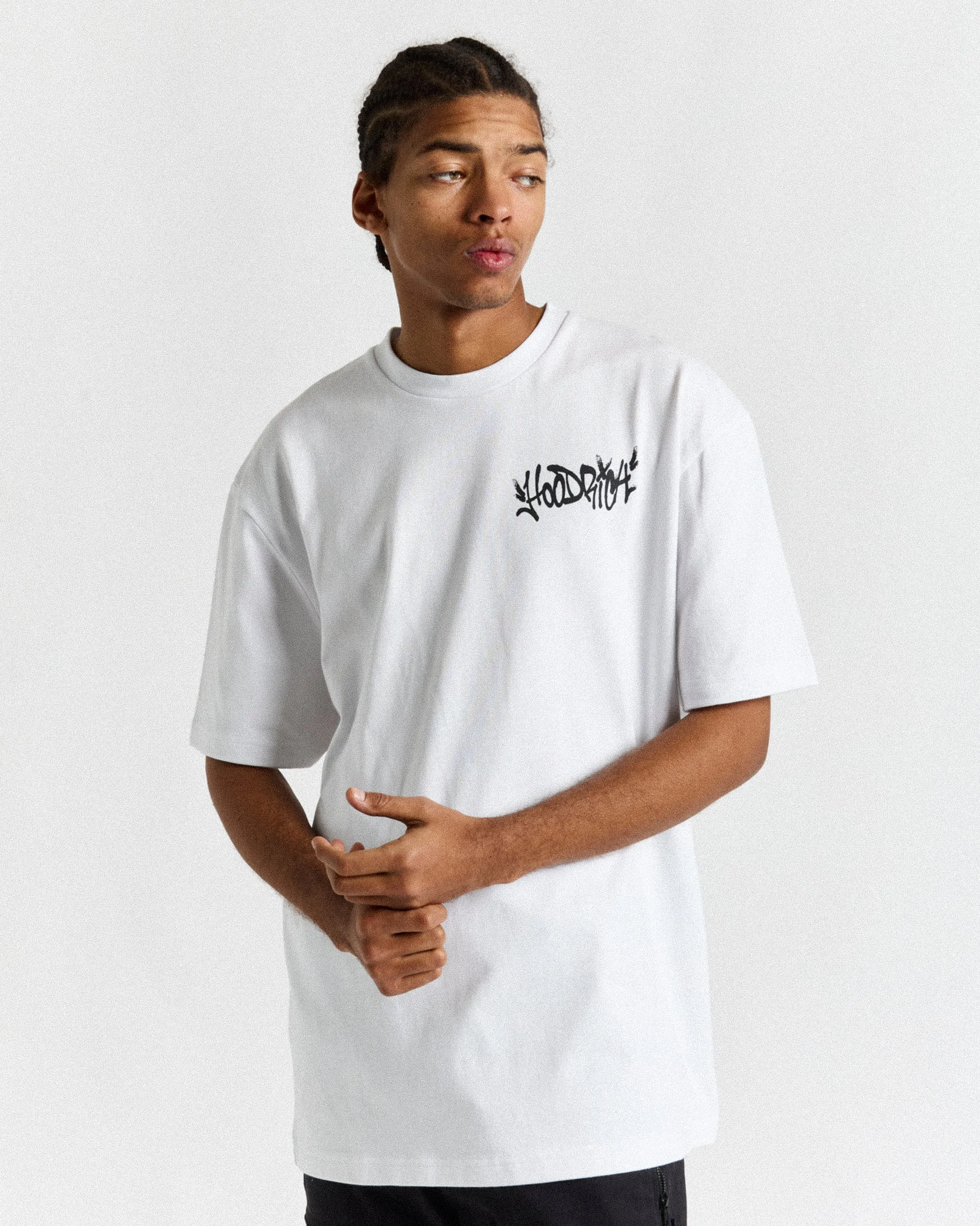 Graffiti No Ball Games T-Shirt - White/Black/Green sold by Hoodrich product image thumbnail 2