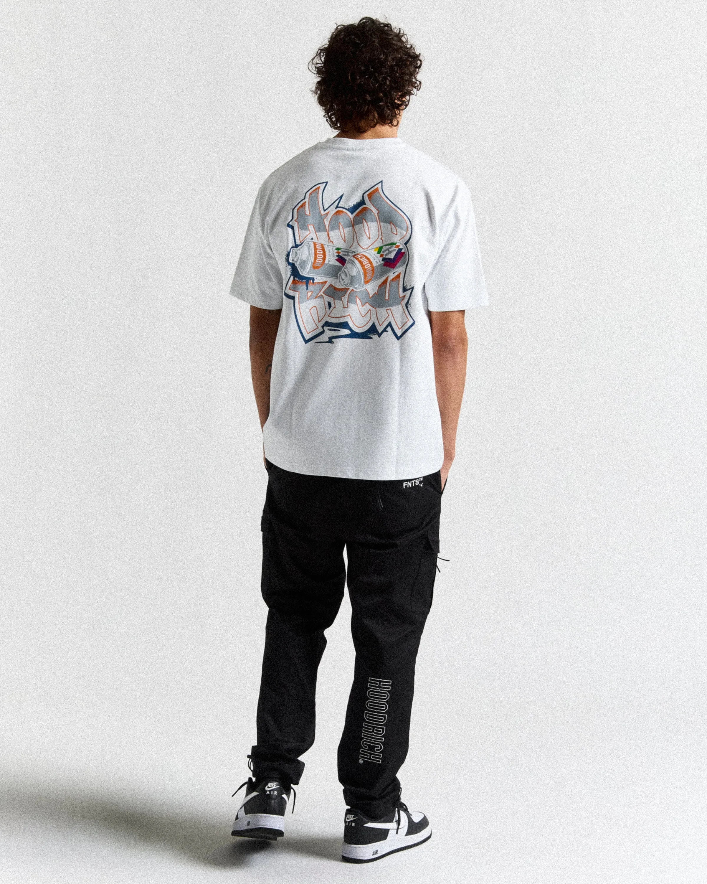 Graffiti Spray T-Shirt - White/Orange sold by Hoodrich product image thumbnail 3