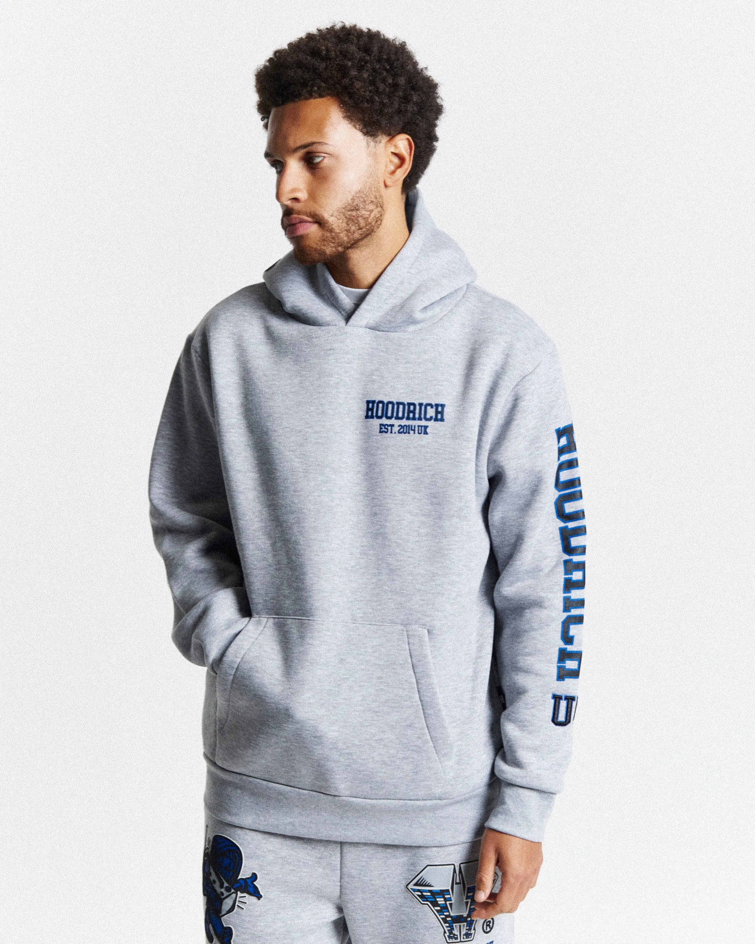 Wave Hoodie - Grey/Blue sold by Hoodrich product image thumbnail 2