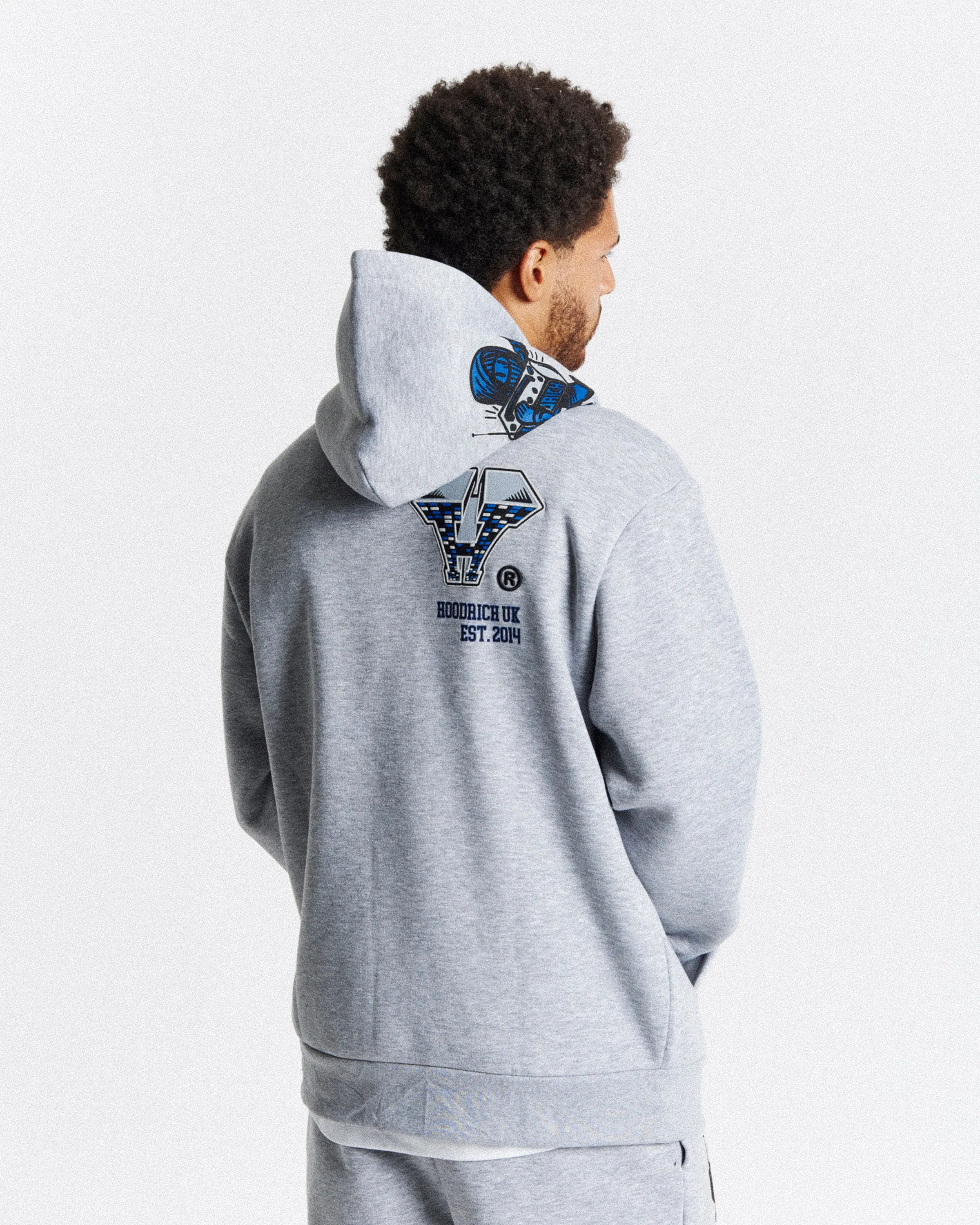Wave Hoodie - Grey/Blue sold by Hoodrich product image thumbnail 3