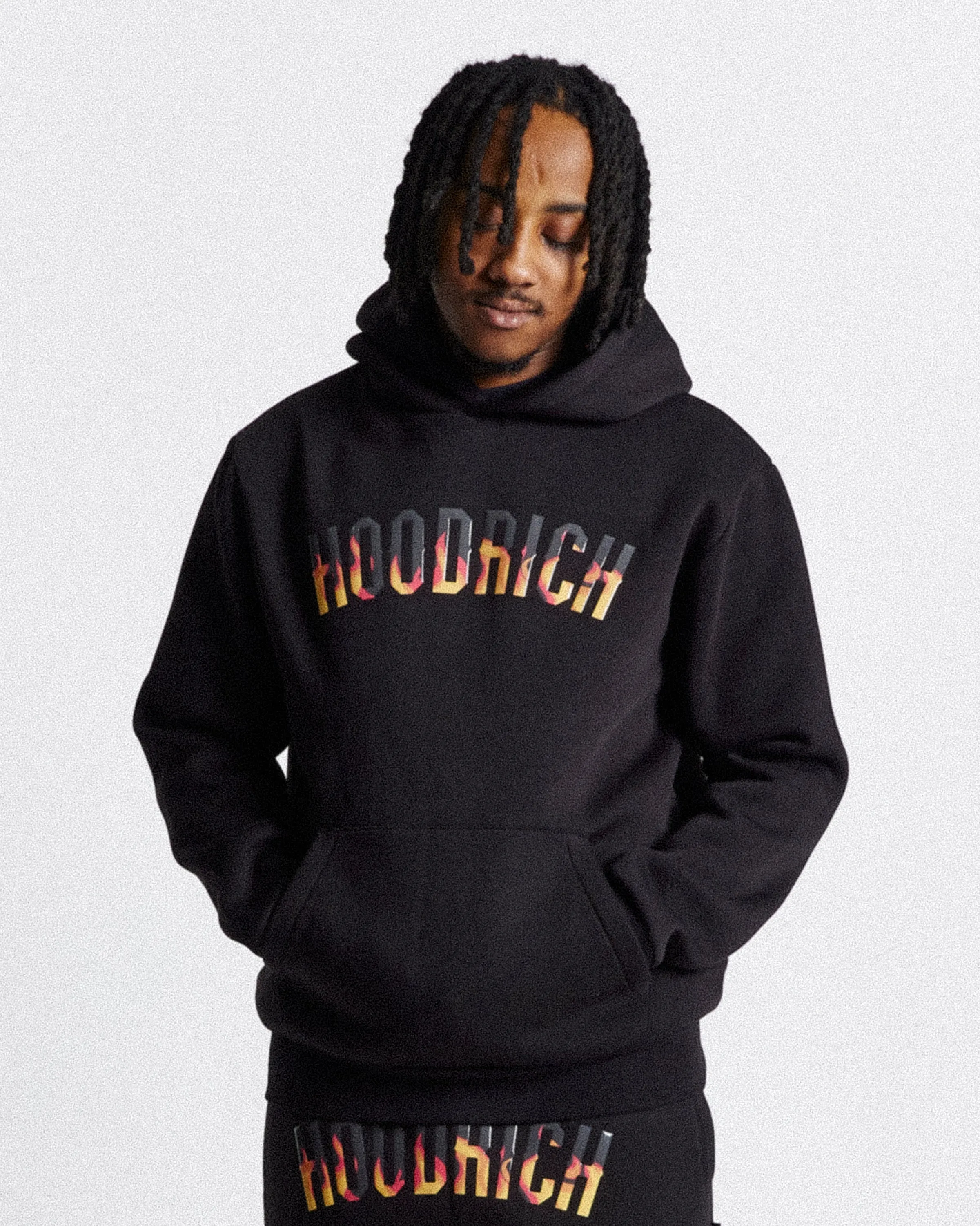 Blaze Hoodie - Black/Grey/Orange sold by Hoodrich