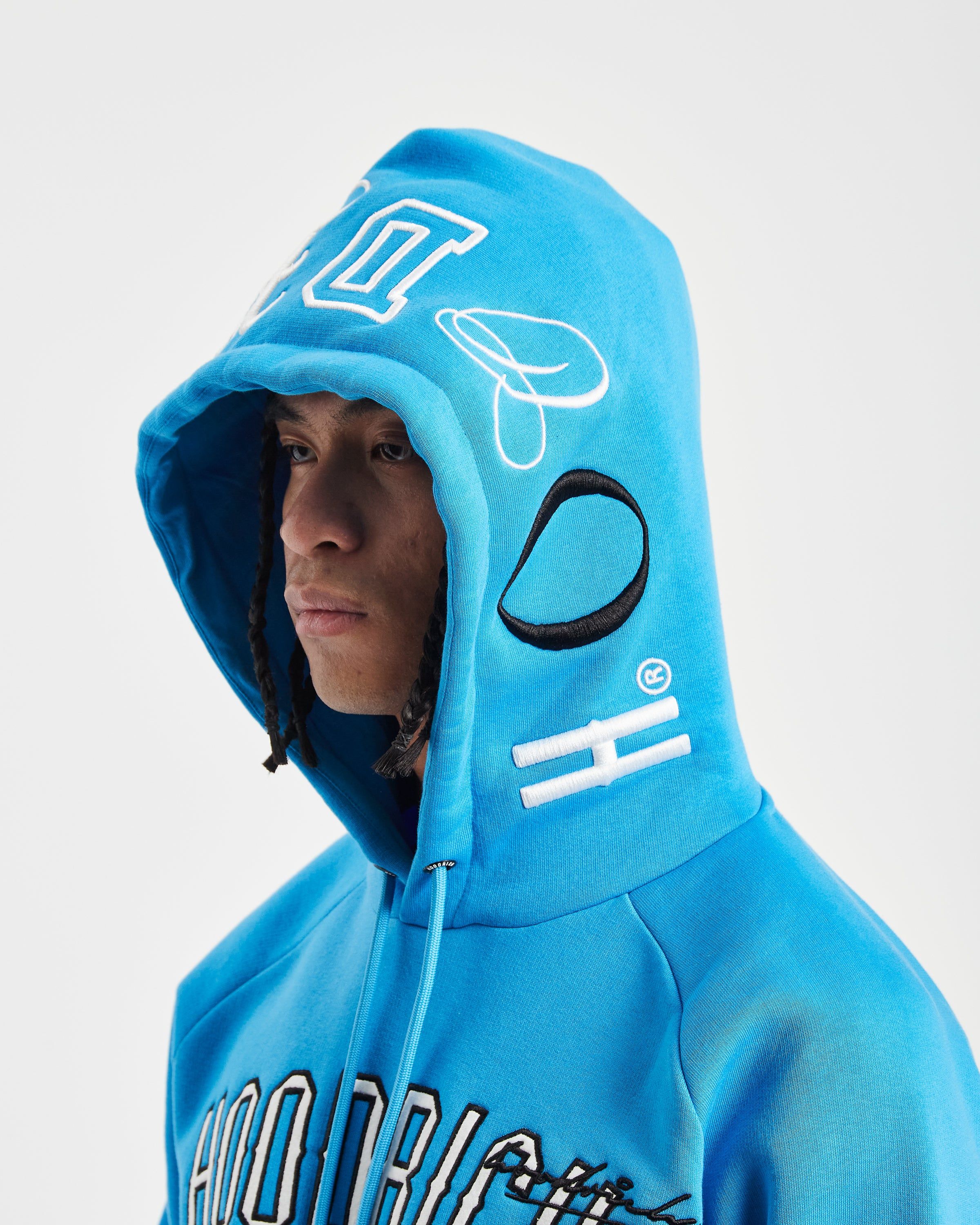 OG Heat Hoodie - Malibu Blue/White/Black sold by Hoodrich product image thumbnail 2