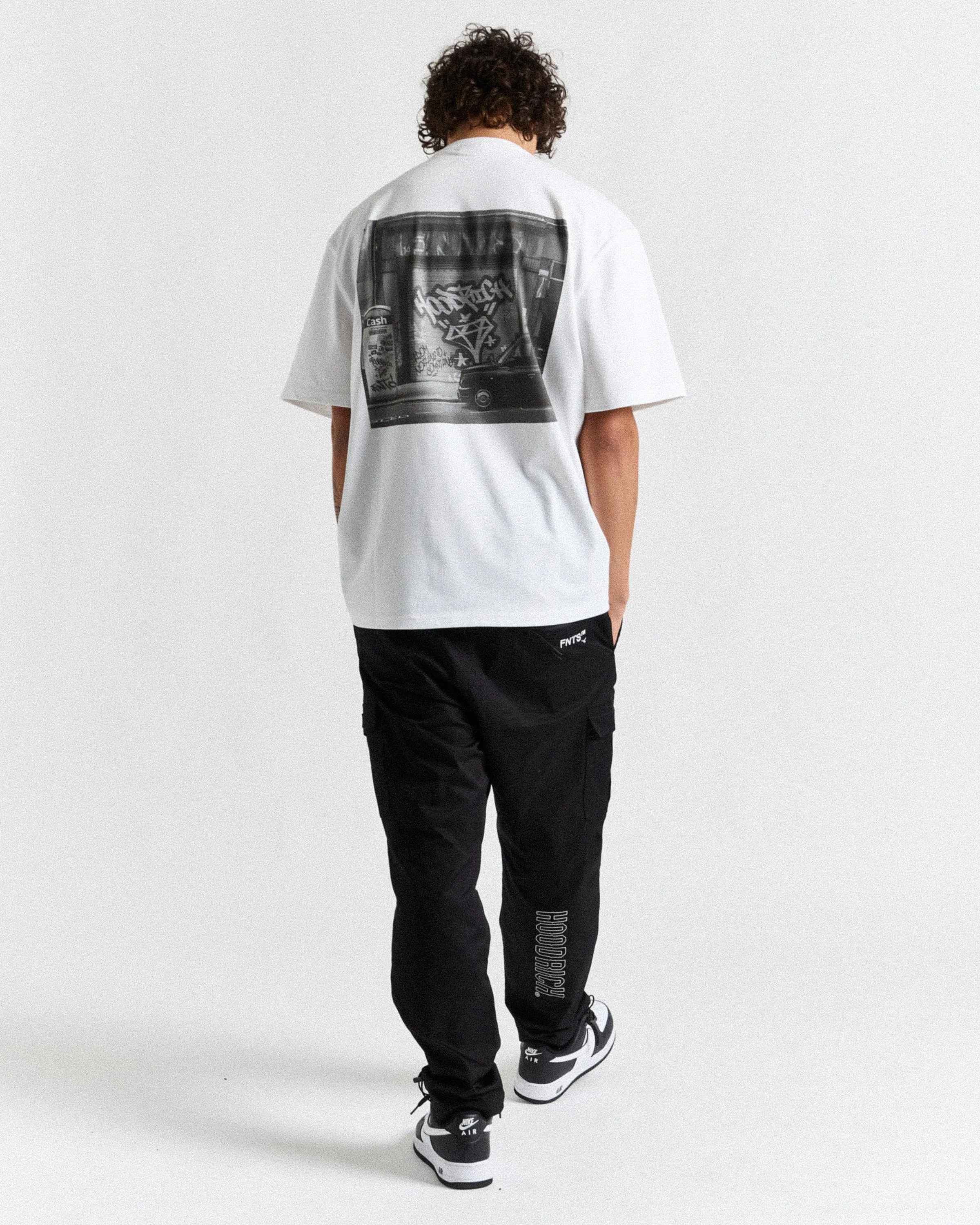 Graffiti Shutter T-Shirt - White/Grey sold by Hoodrich product image thumbnail 3