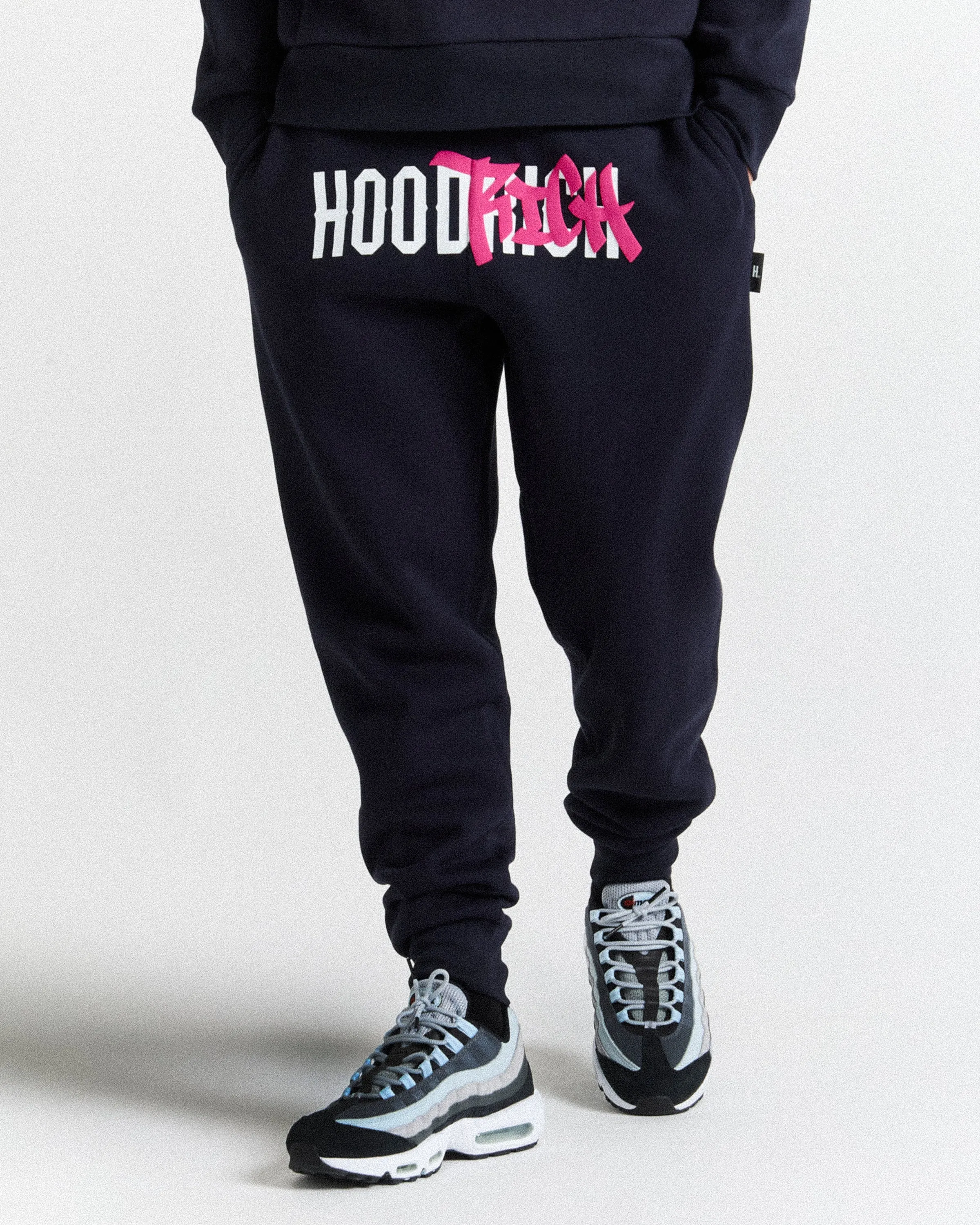 Graffiti Joggers - Navy/White/Pink sold by Hoodrich product image thumbnail 3