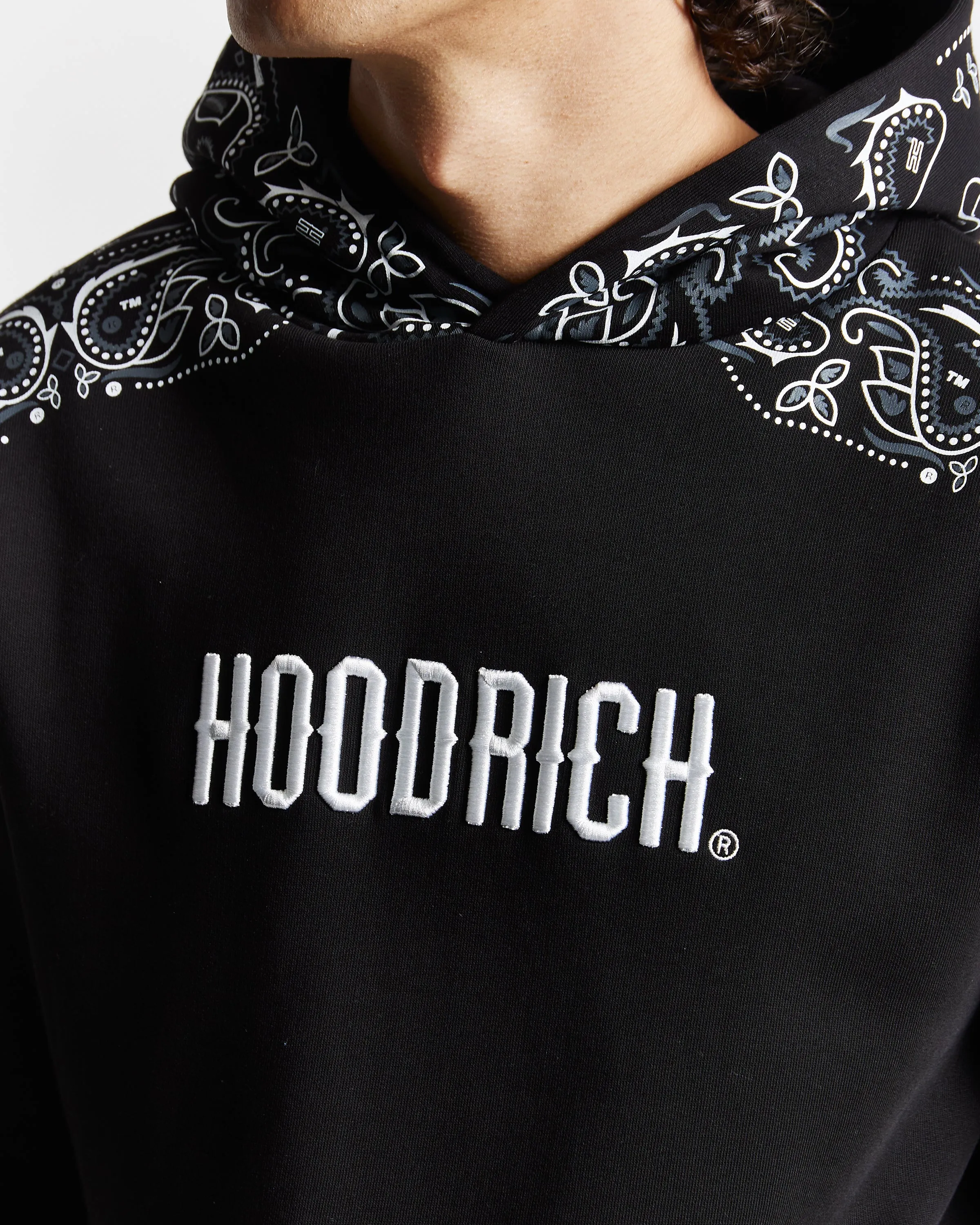 OG Motif Hoodie - Black/white/Grey sold by Hoodrich product image thumbnail 5
