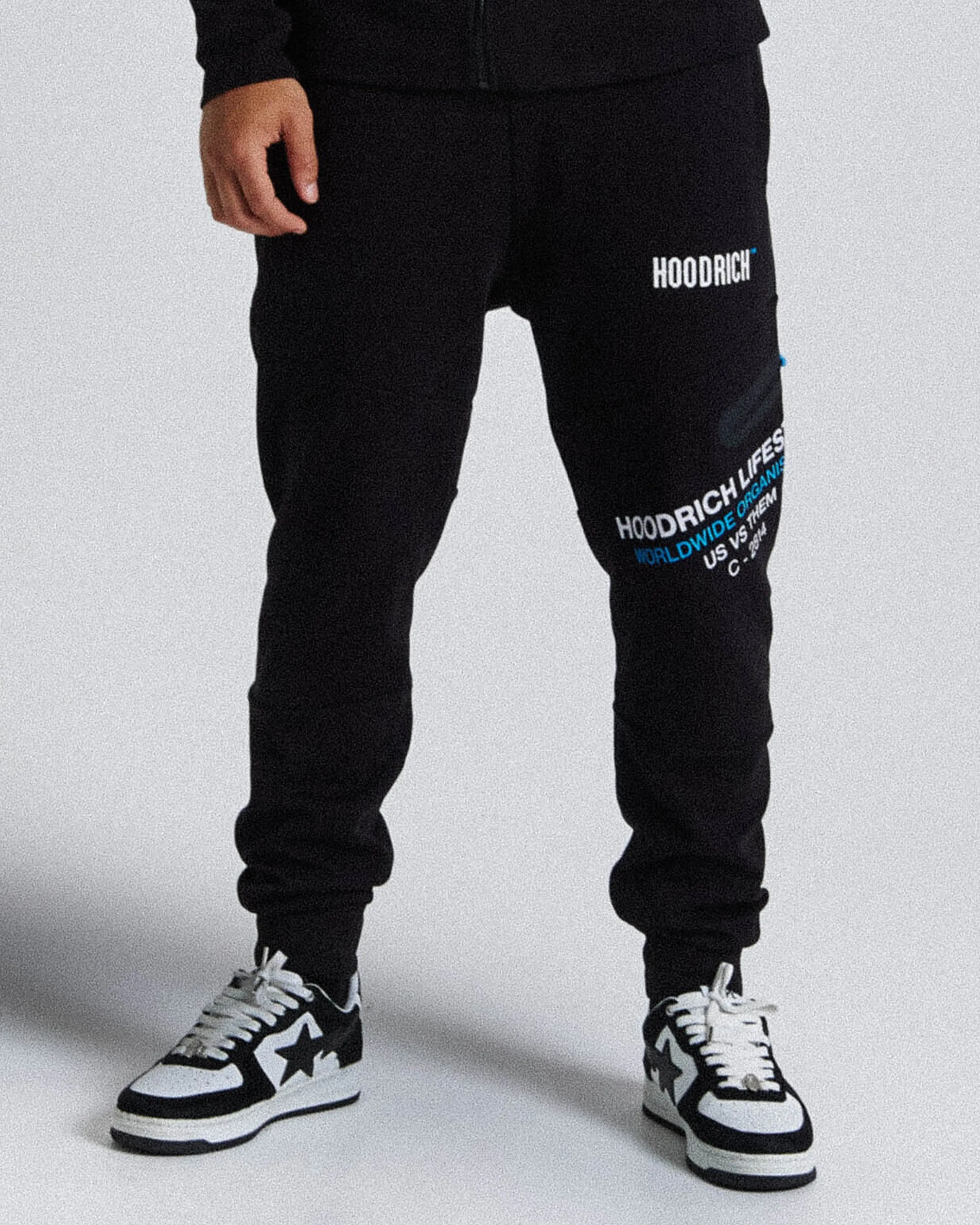 Circuit Joggers - Black/White/Blue sold by Hoodrich product image thumbnail 4