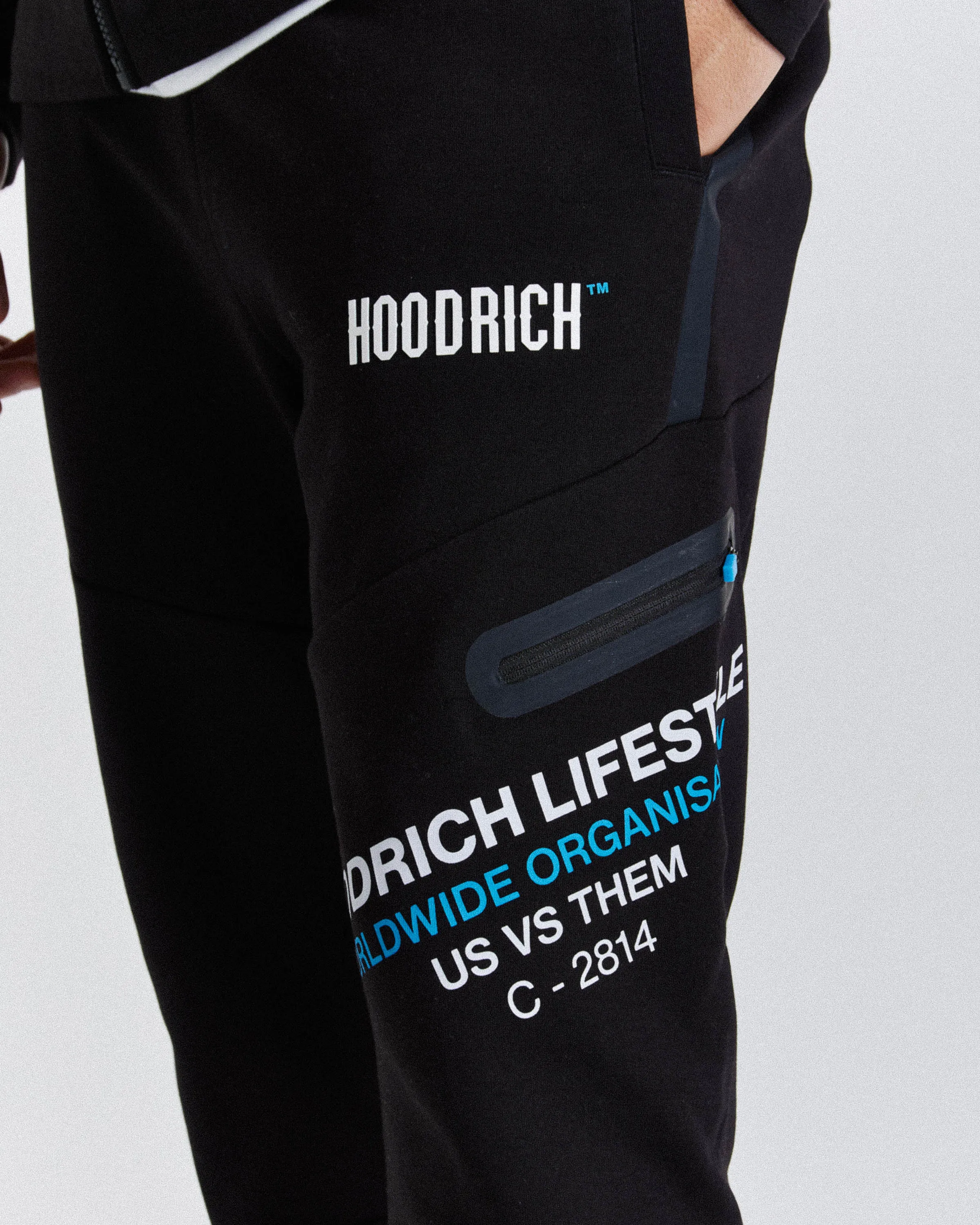 Circuit Joggers - Black/White/Blue sold by Hoodrich product image thumbnail 3