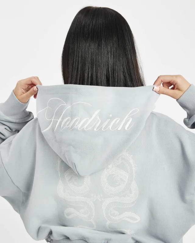 Hydra Cropped Zip Hoodie - Grey sold by Hoodrich