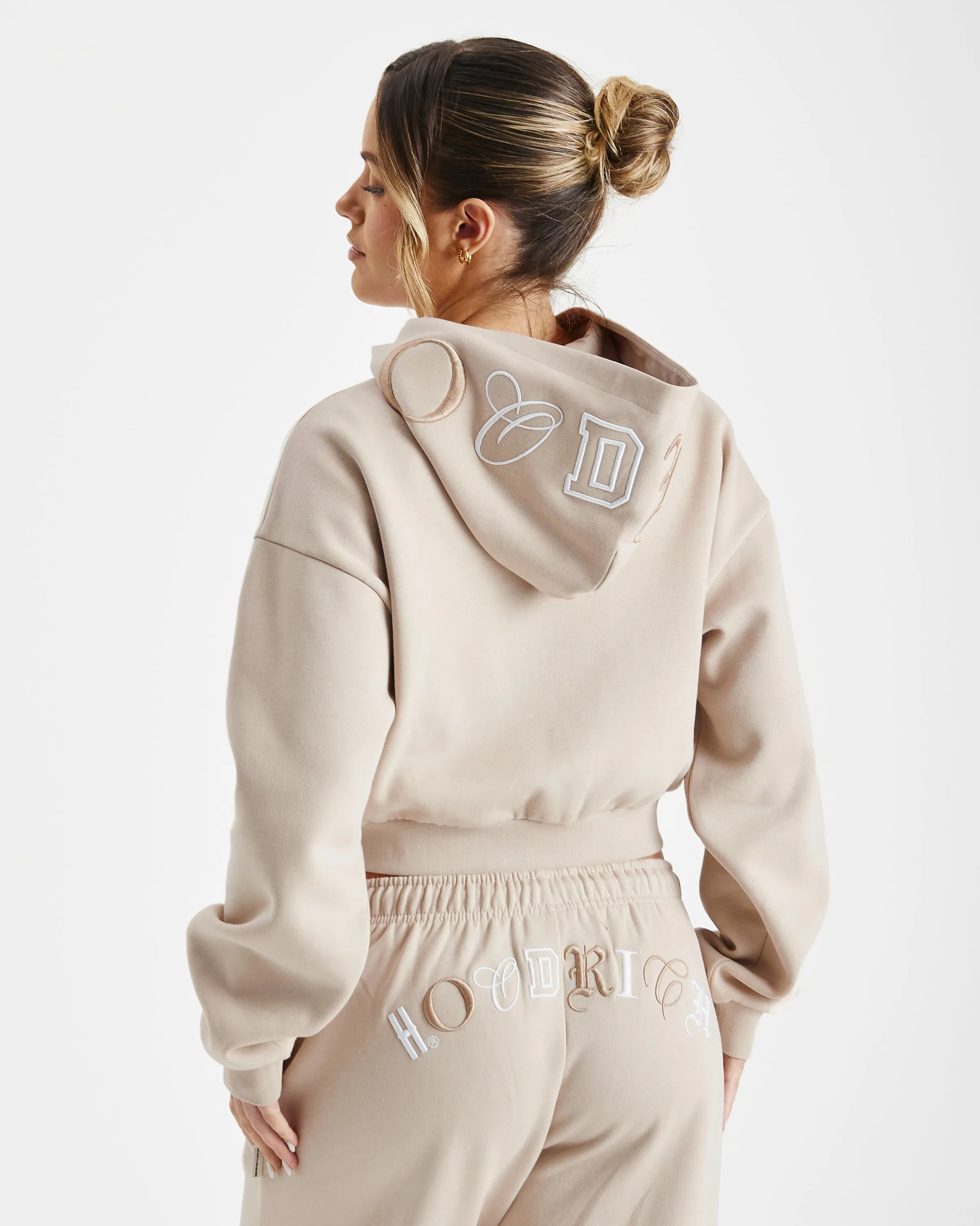 Calor Full Zip Hoodie - Beige sold by Hoodrich