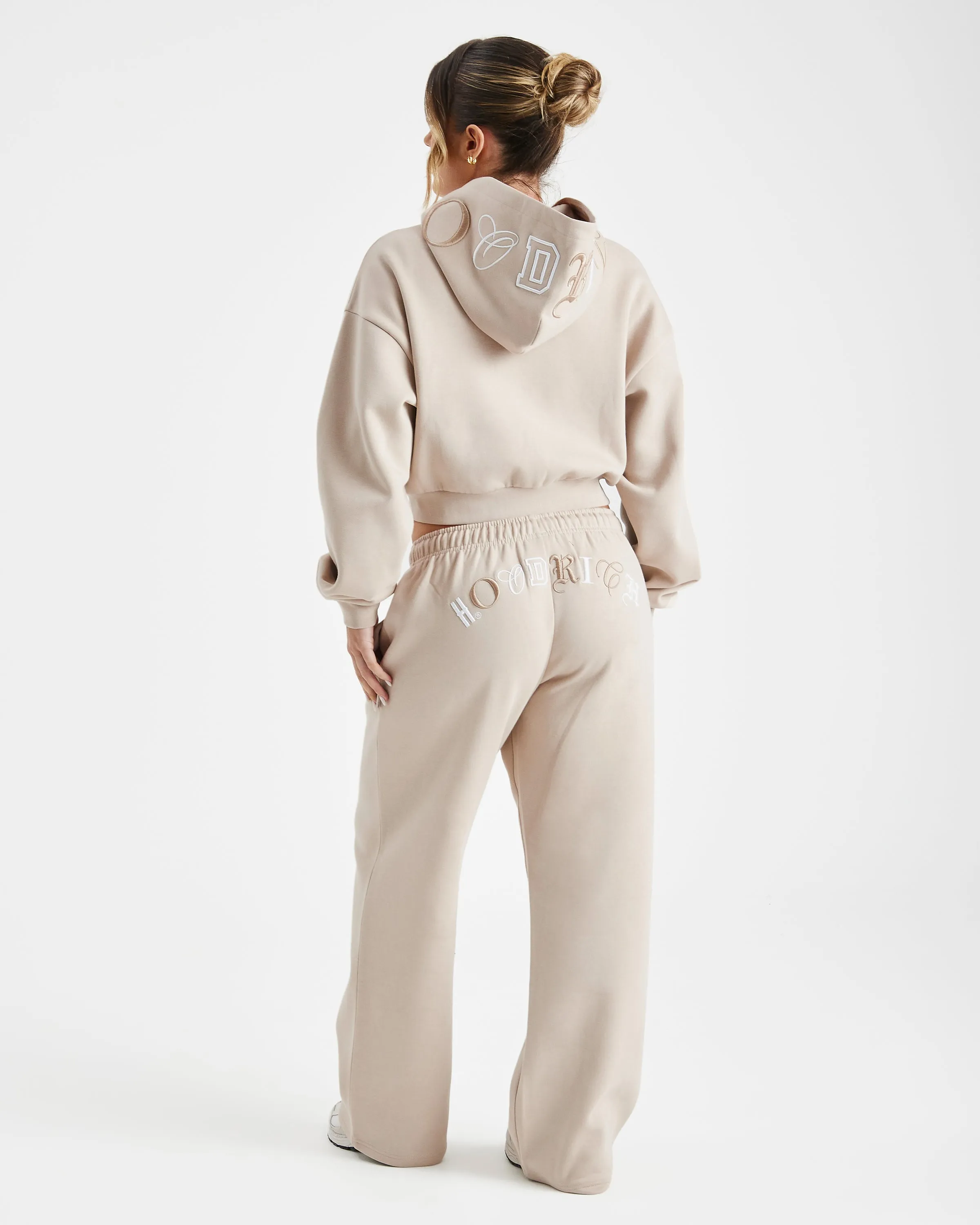 Calor Full Zip Hoodie - Beige sold by Hoodrich product image thumbnail 3