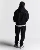 Split Oversized Jogger - Black/White/Red sold by Hoodrich
