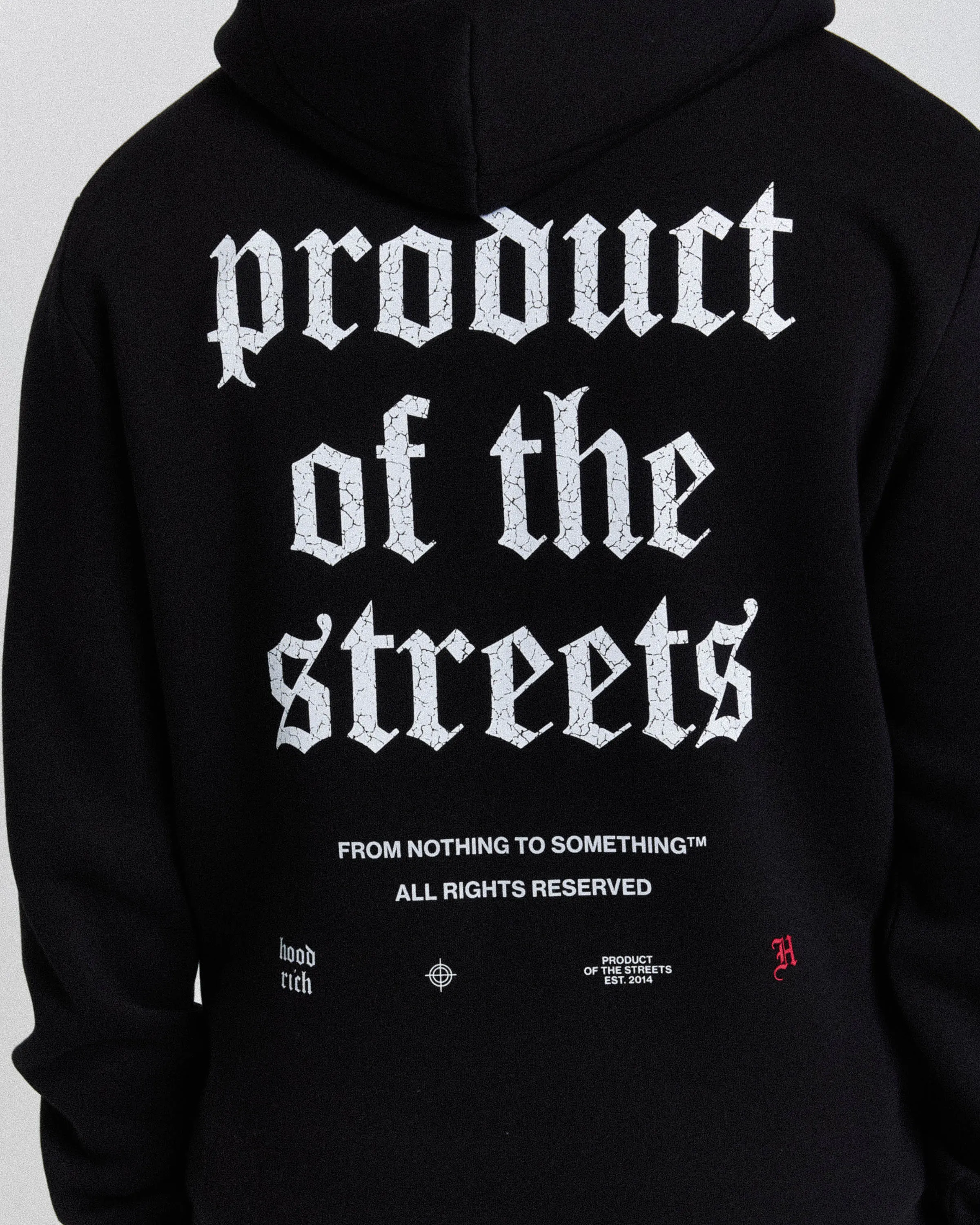 Shadow Hoodie - Black/White/Red sold by Hoodrich product image thumbnail 5