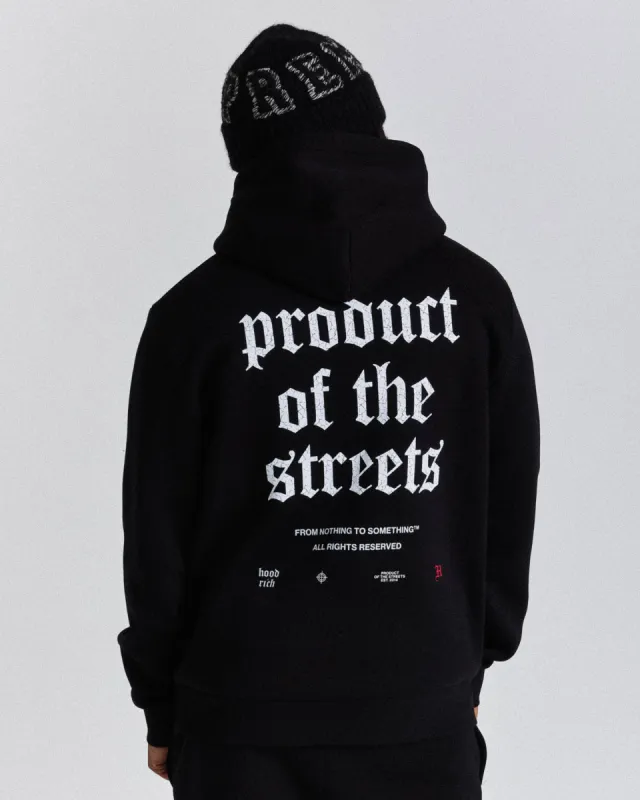 Shadow Hoodie - Black/White/Red sold by Hoodrich