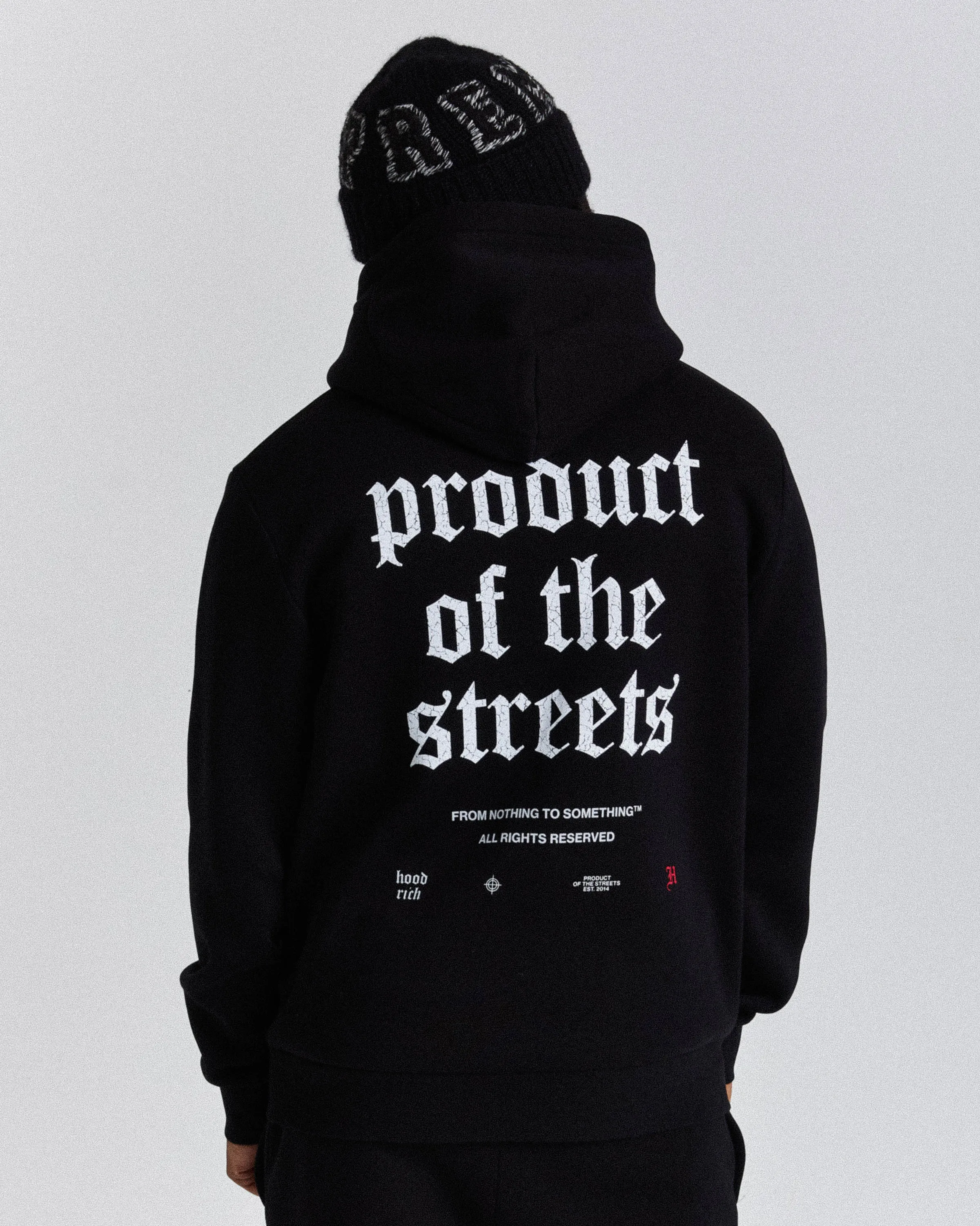 Shadow Hoodie - Black/White/Red sold by Hoodrich