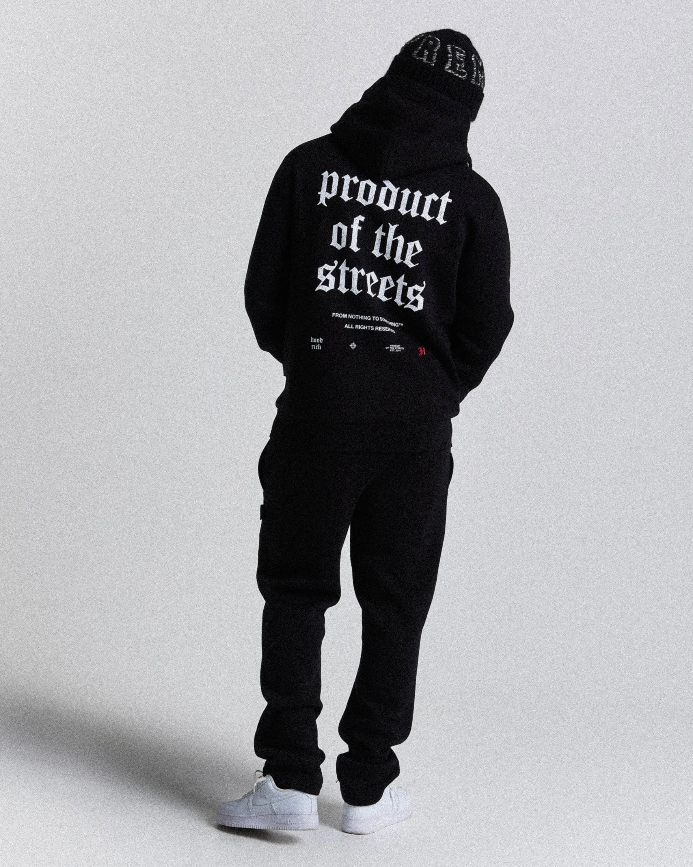 Shadow Hoodie - Black/White/Red sold by Hoodrich product image thumbnail 4