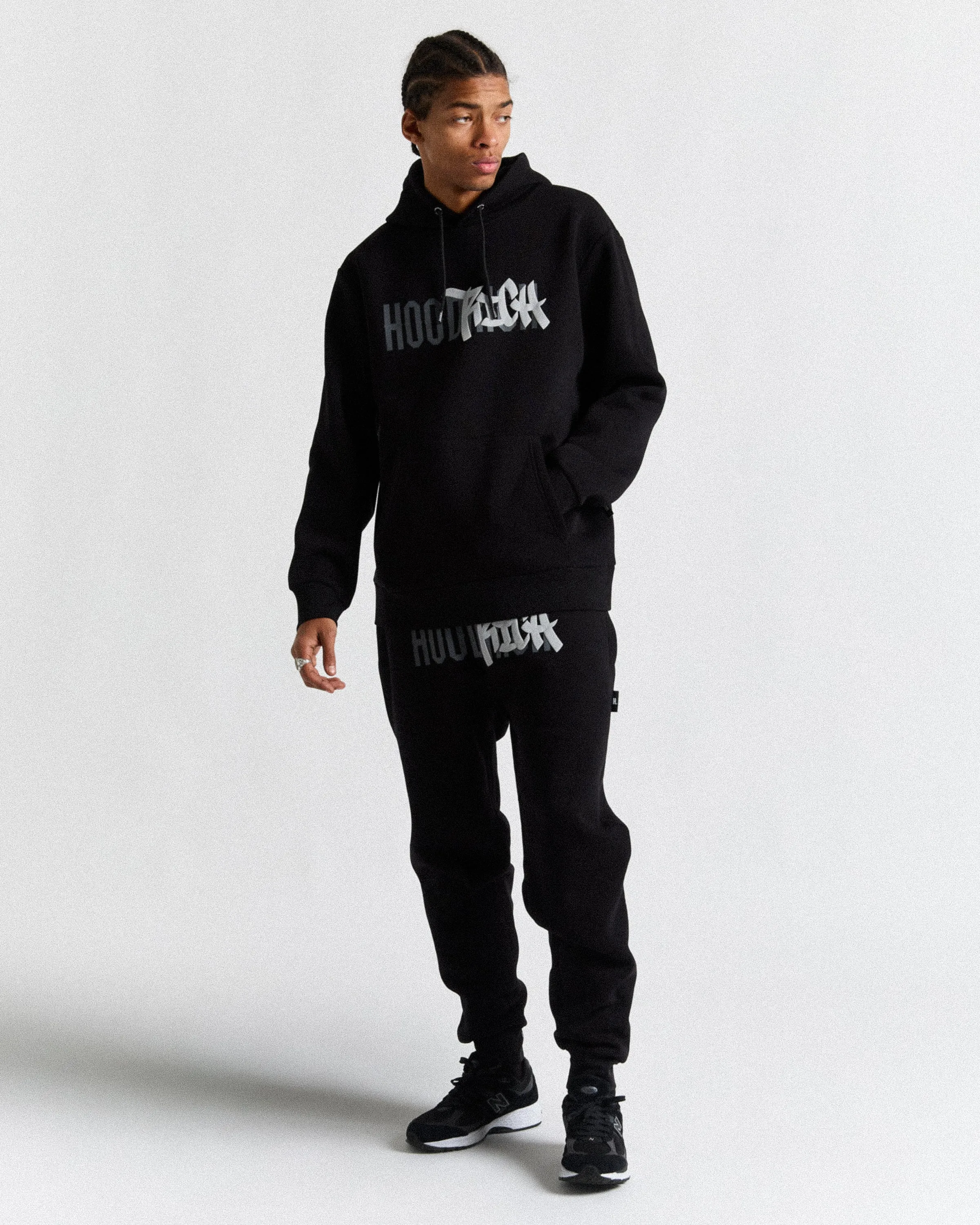 Graffiti Joggers - Black/Greys sold by Hoodrich