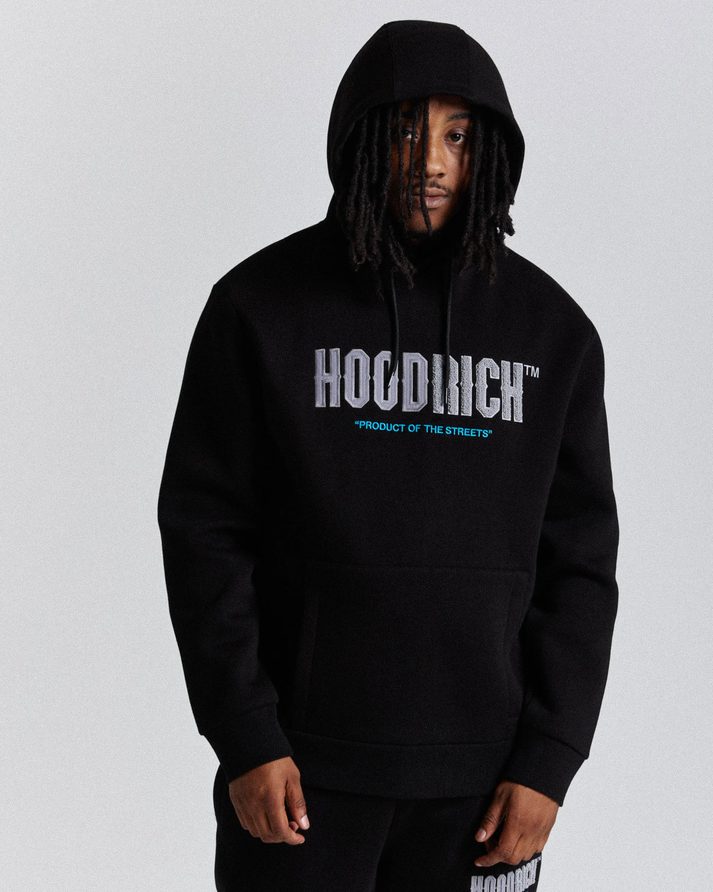 Fade Hoodie - Black/Grey/Blue sold by Hoodrich product image thumbnail 5