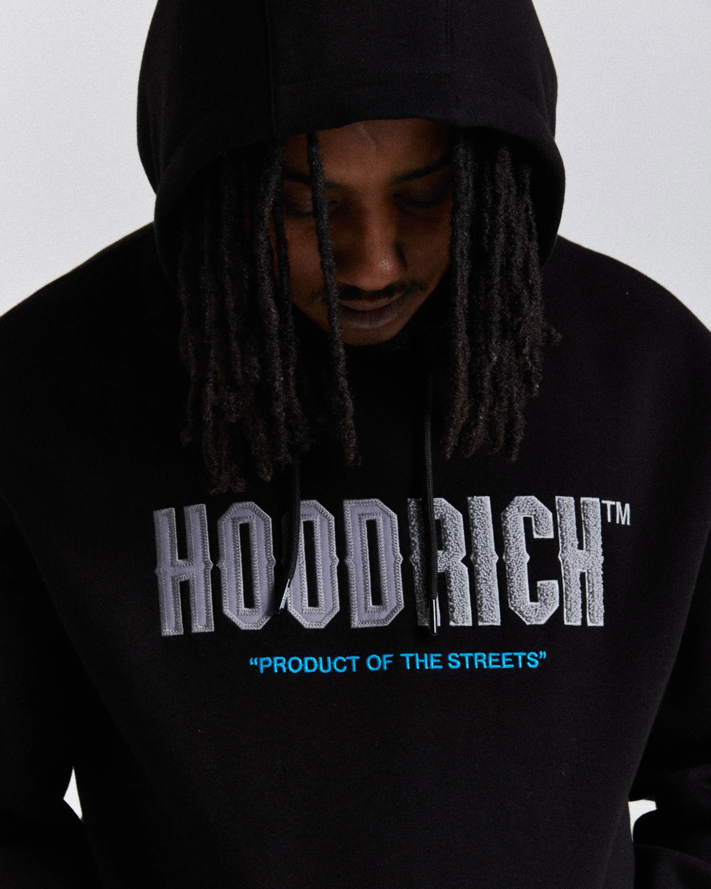 Fade Hoodie - Black/Grey/Blue sold by Hoodrich product image thumbnail 2