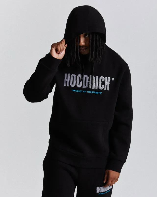 Fade Hoodie - Black/Grey/Blue sold by Hoodrich