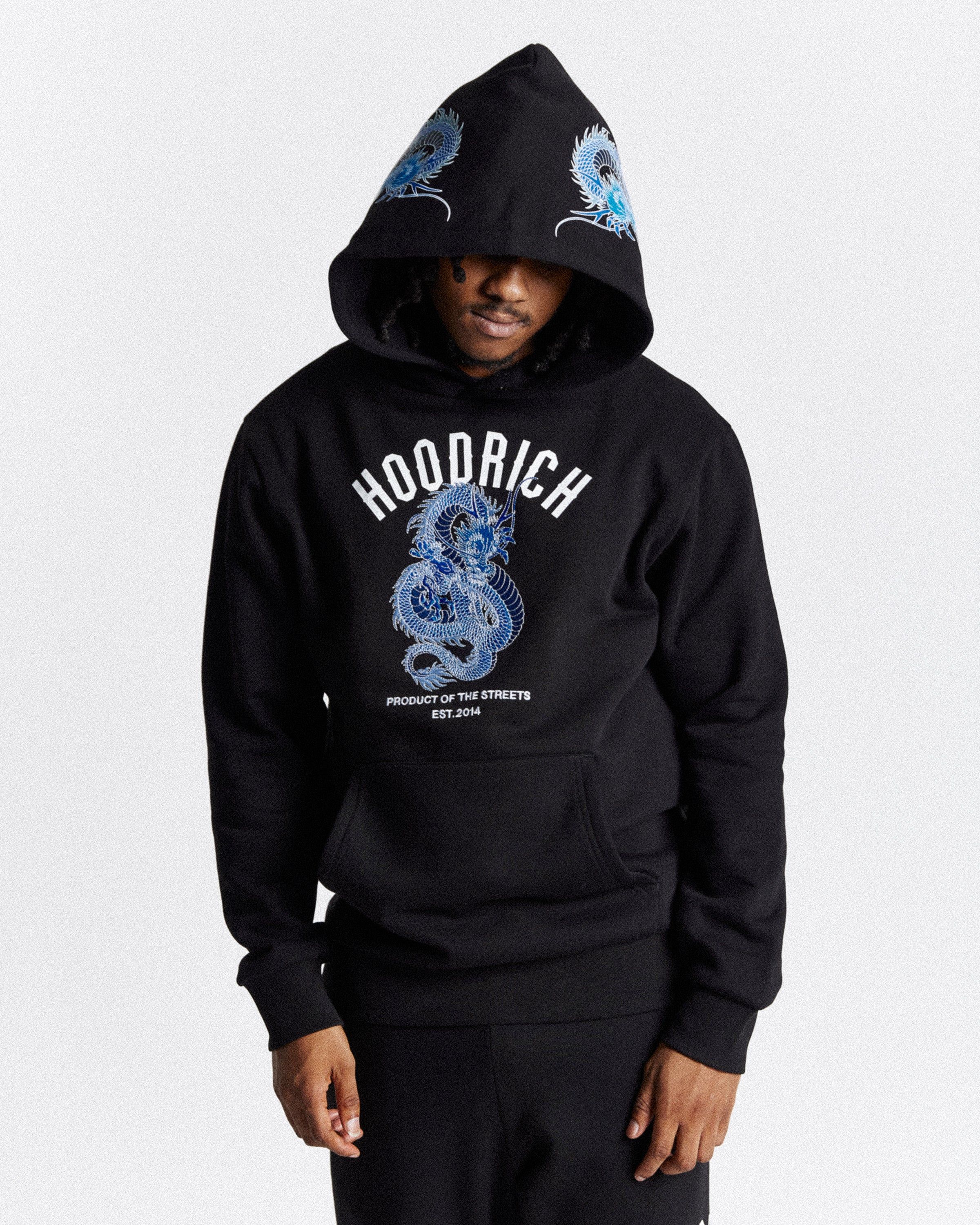 Beast Hoodie - Black/White/Blue sold by Hoodrich product image thumbnail 2