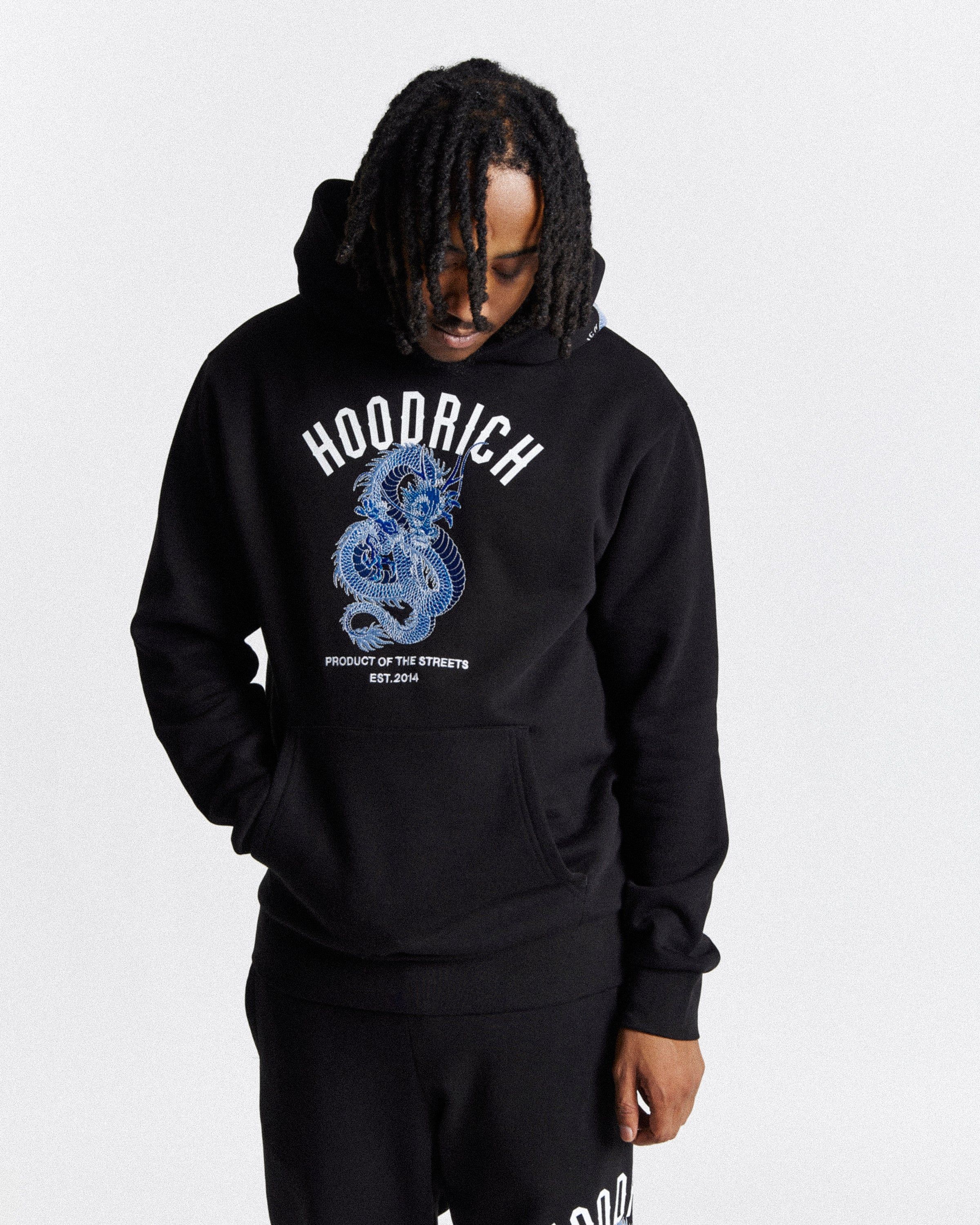Beast Hoodie - Black/White/Blue sold by Hoodrich product image thumbnail 4