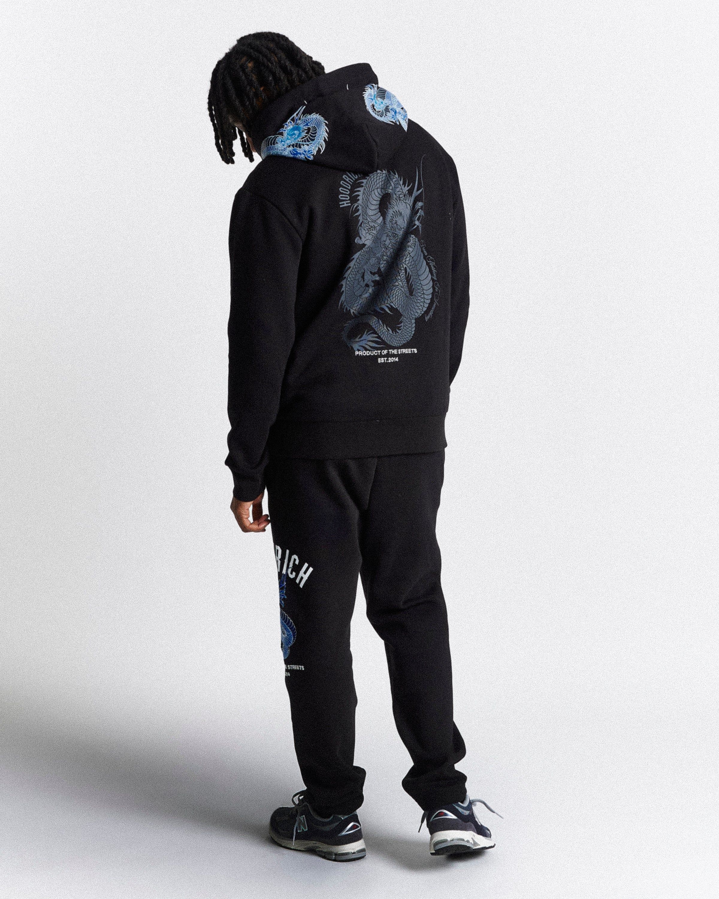 Beast Hoodie - Black/White/Blue sold by Hoodrich product image thumbnail 5