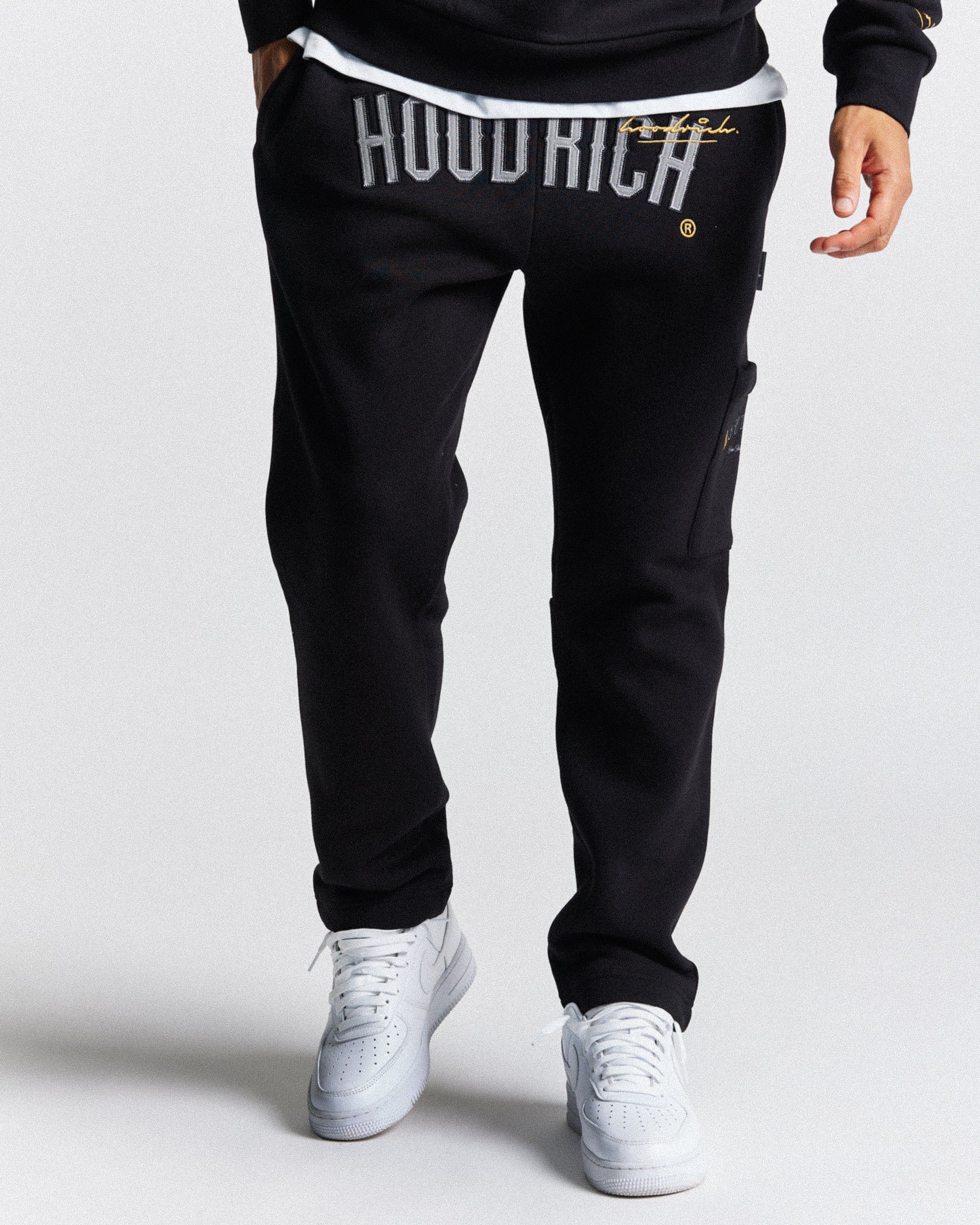 Stature Jogger - Black/Gold/Grey sold by Hoodrich