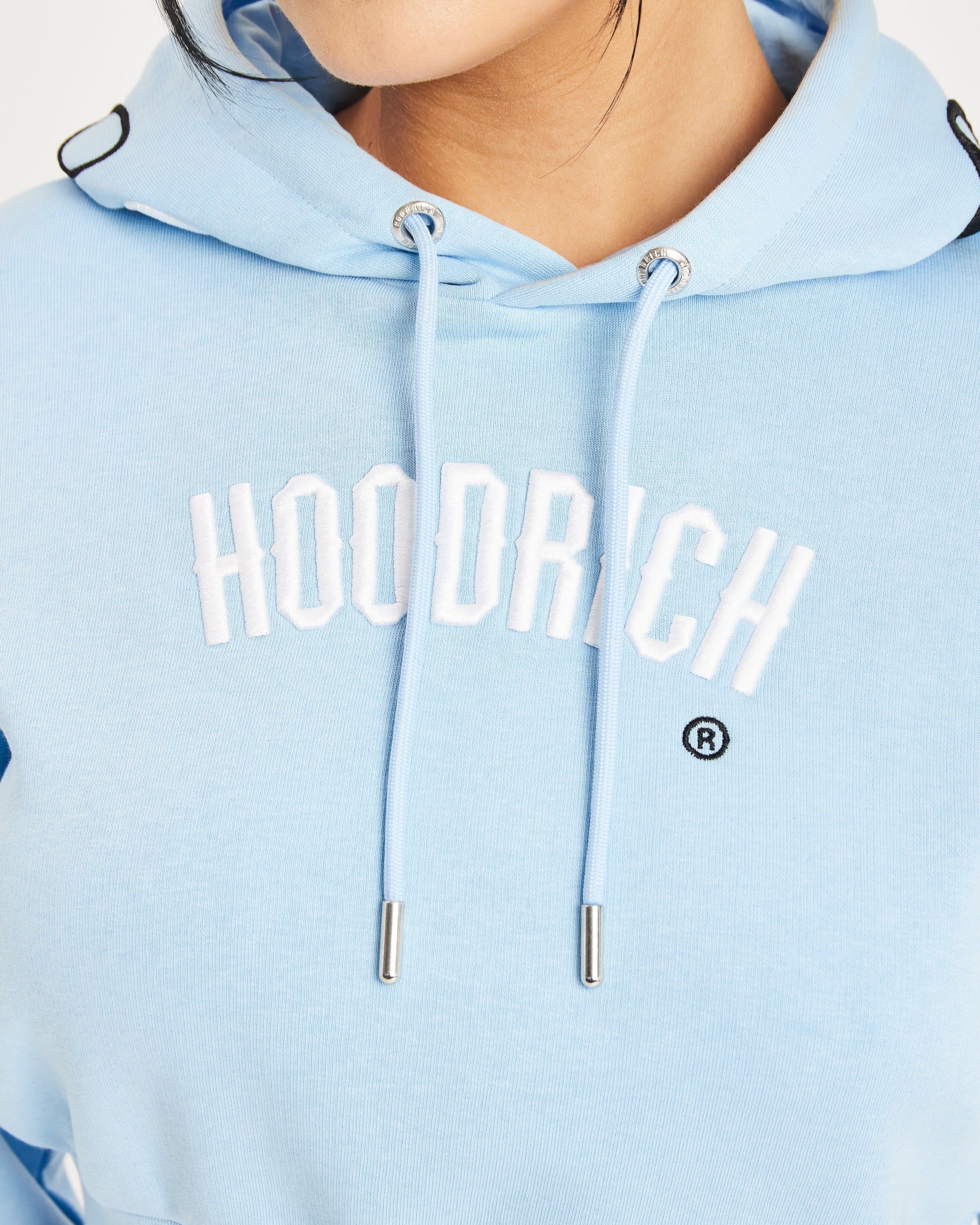 OG Calor Cropped Hoodie - Placid Blue/White/Black sold by Hoodrich product image thumbnail 7