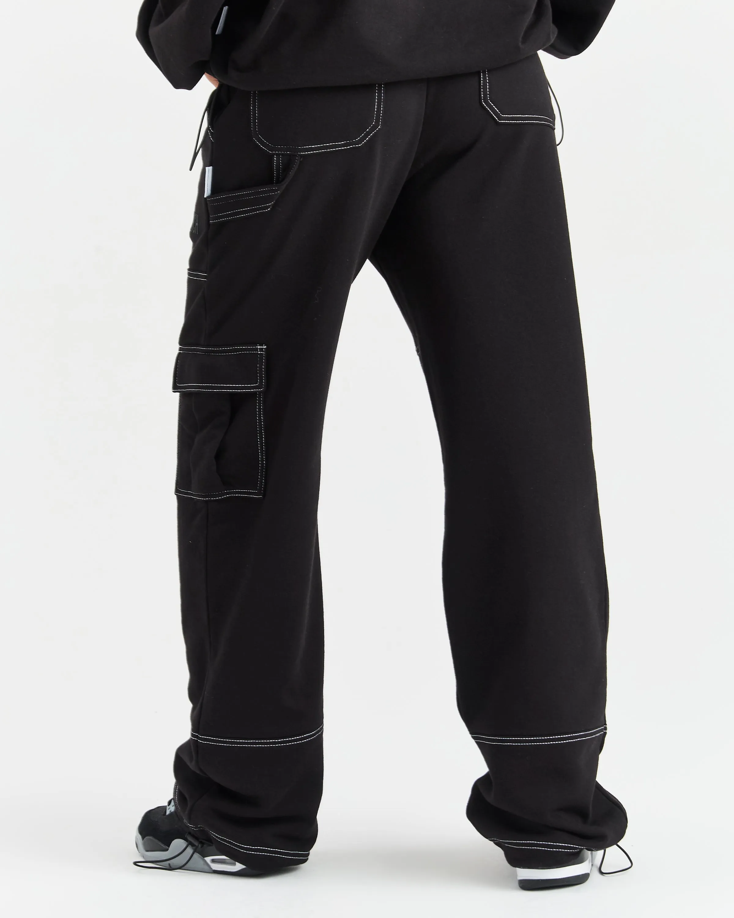 Adorn Open Hem Joggers - Black sold by Hoodrich product image thumbnail 4
