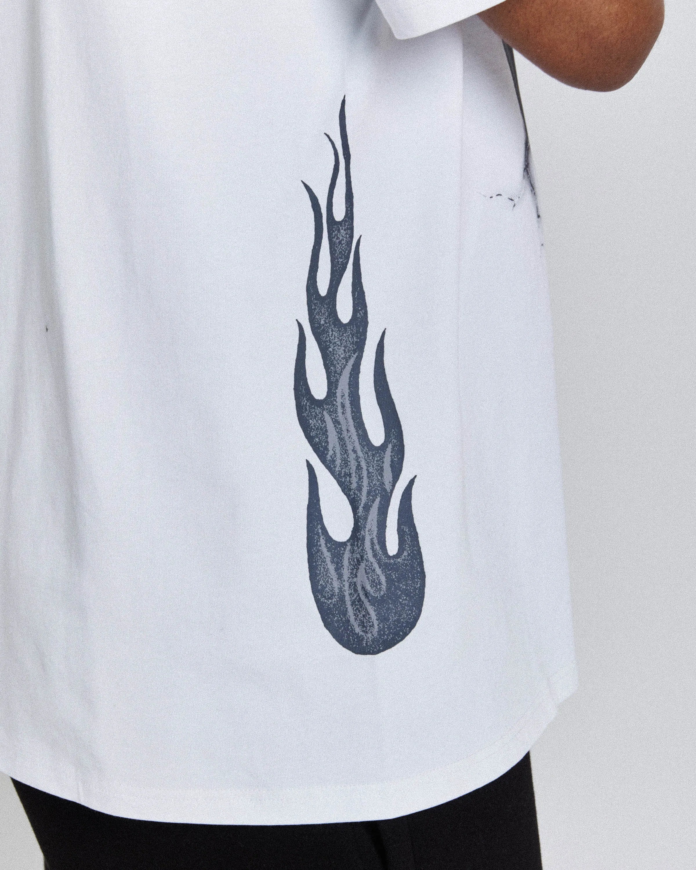 Inferno Oversized T-Shirt - White/Grey/Red sold by Hoodrich product image thumbnail 4