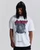 Inferno Oversized T-Shirt - White/Grey/Red sold by Hoodrich