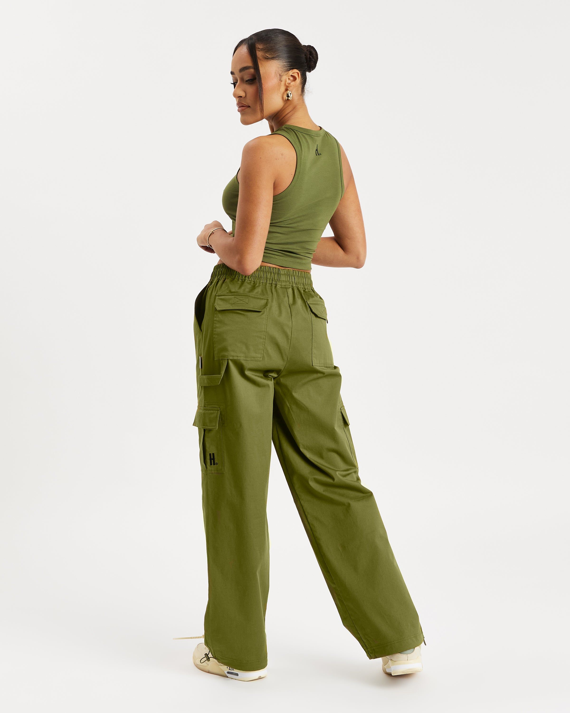 OG Combat Cargo Pants - Olive Green/White sold by Hoodrich product image thumbnail 4
