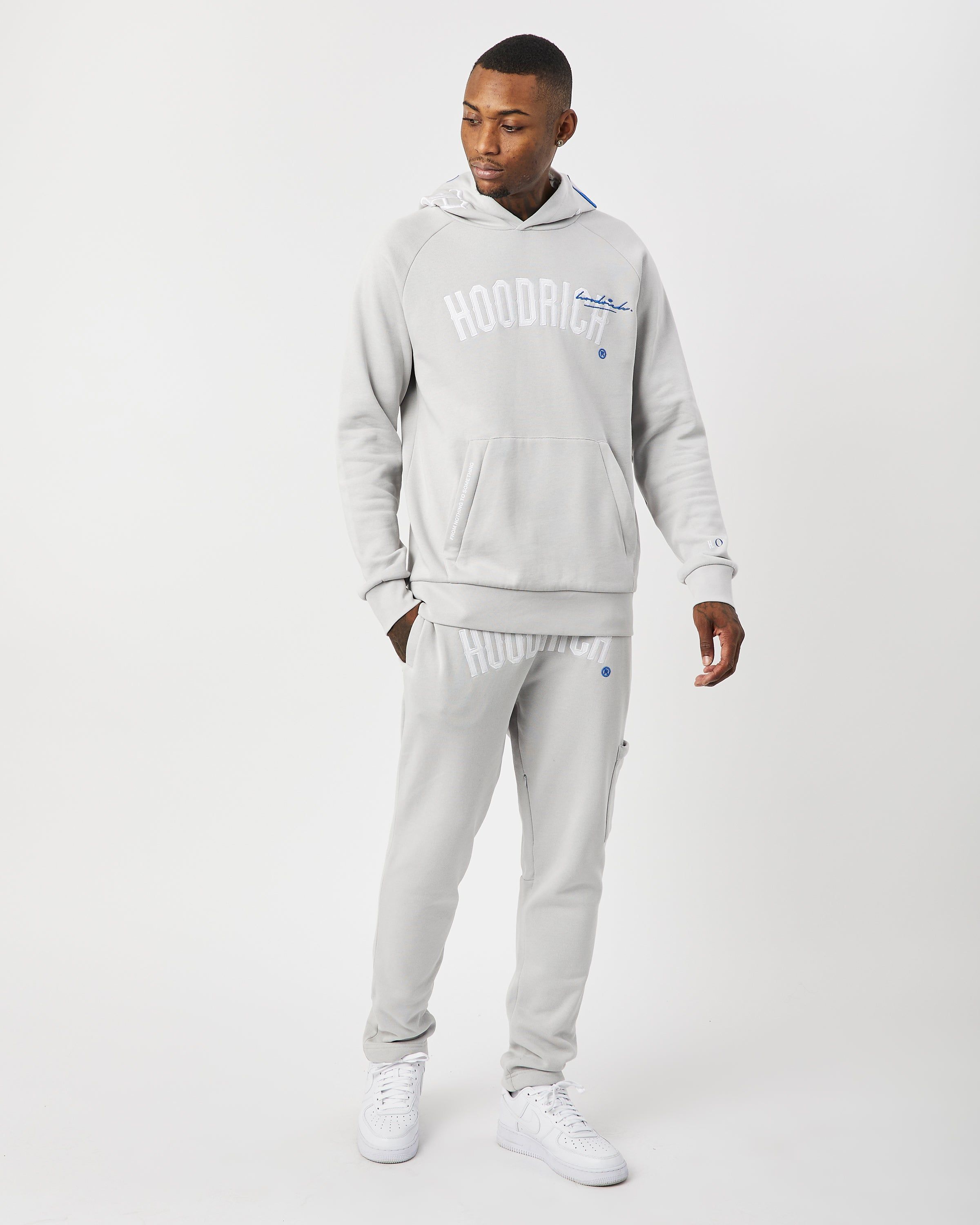 OG Heat Hoodie - Light Grey/White/Blue sold by Hoodrich product image thumbnail 4