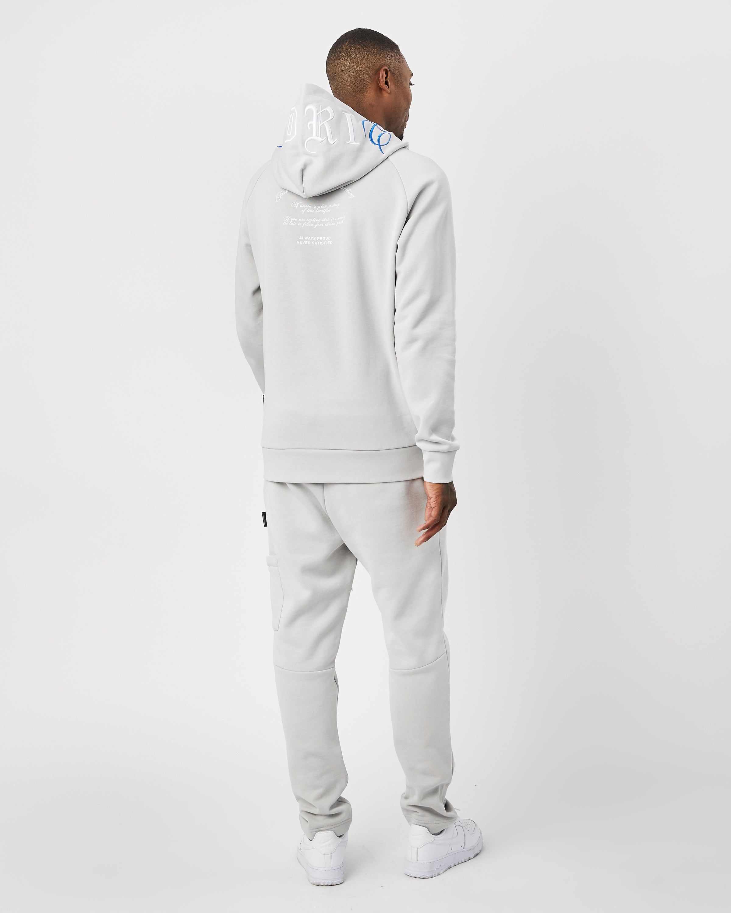 OG Heat Hoodie - Light Grey/White/Blue sold by Hoodrich product image thumbnail 5