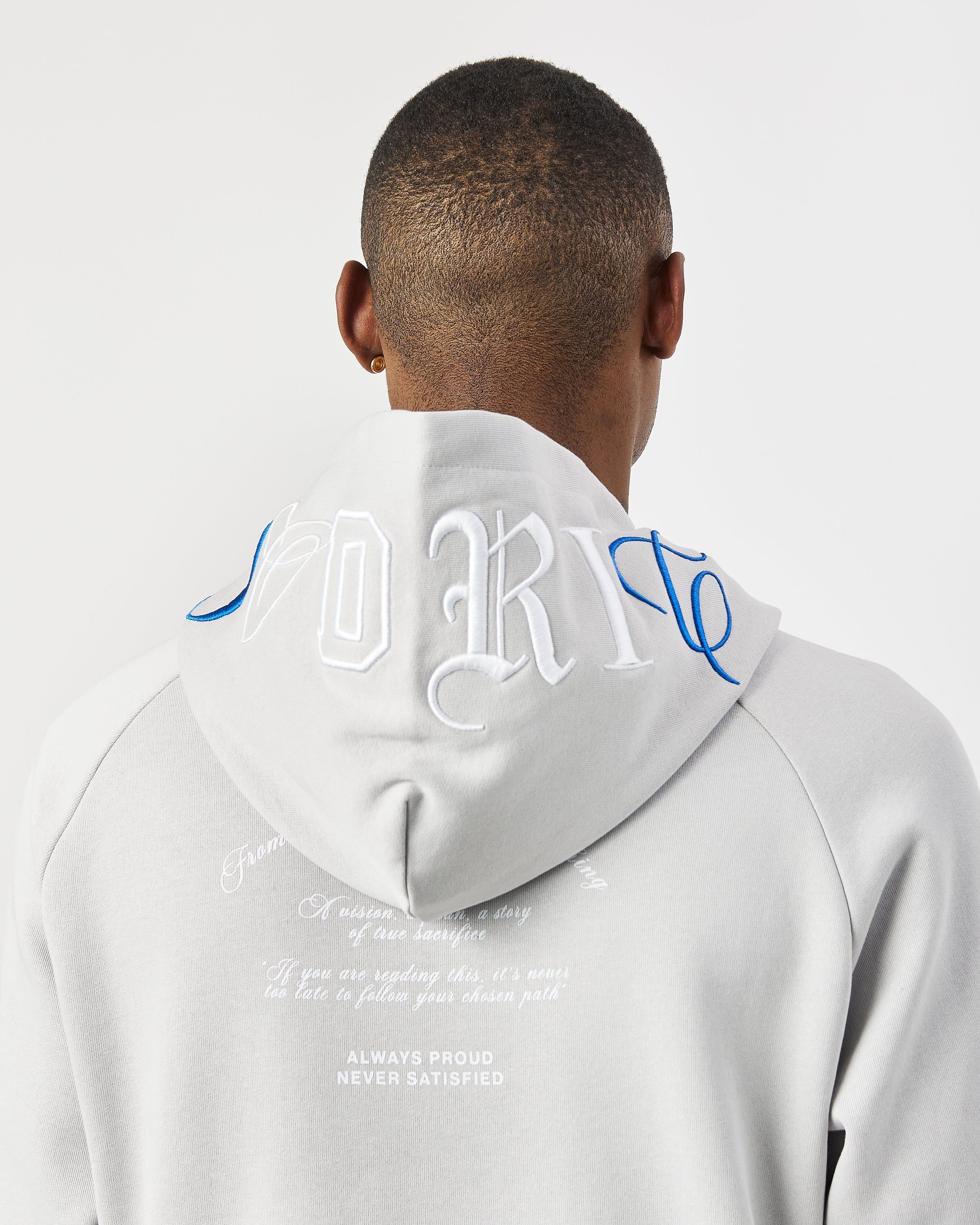OG Heat Hoodie - Light Grey/White/Blue sold by Hoodrich product image thumbnail 2
