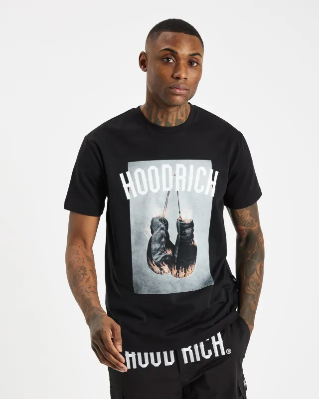 OG Fighter T-shirt - Black/White sold by Hoodrich