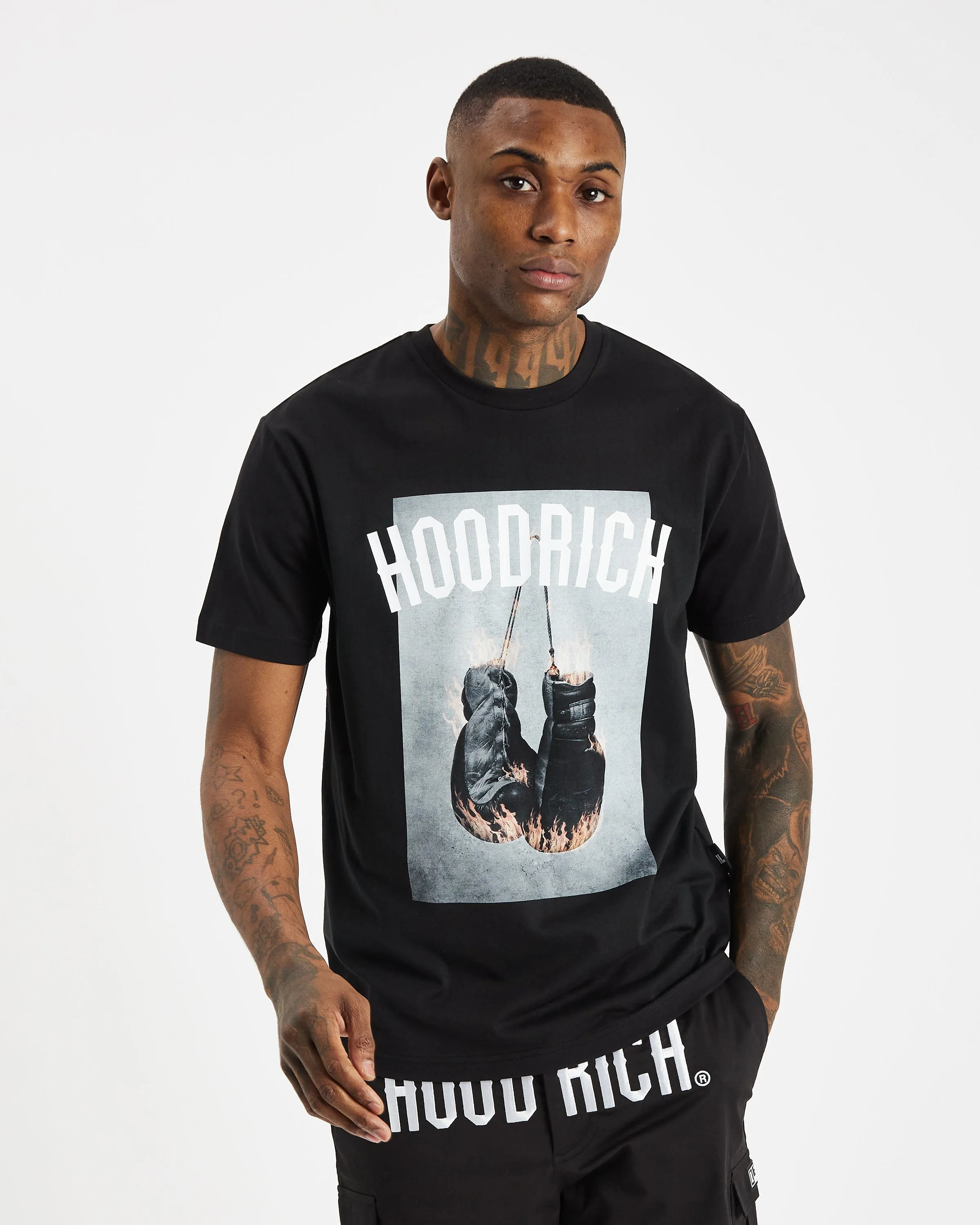 OG Fighter T-shirt - Black/White sold by Hoodrich