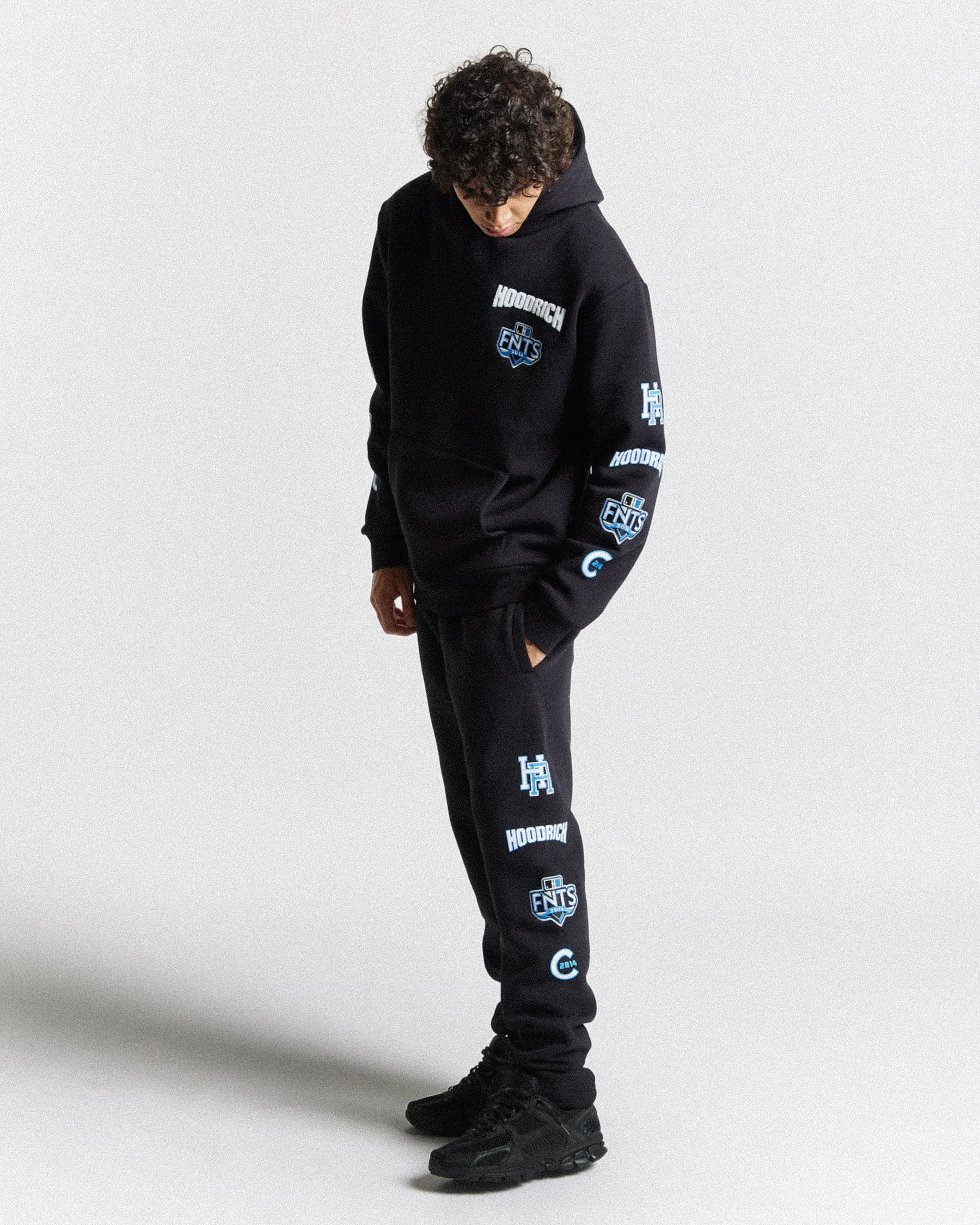 Rival Joggers - Black/White/Blue sold by Hoodrich product image thumbnail 2