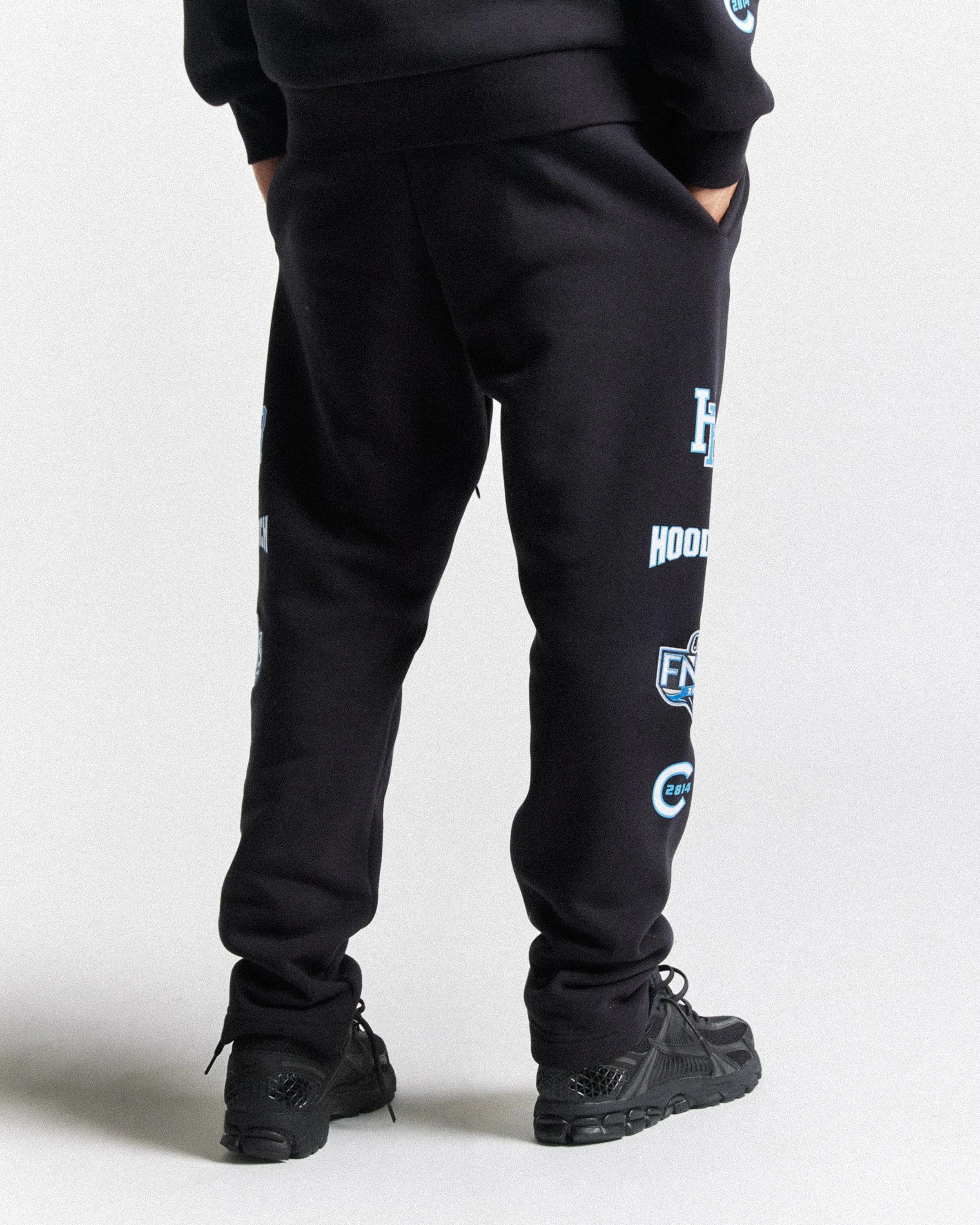 Rival Joggers - Black/White/Blue sold by Hoodrich product image thumbnail 5