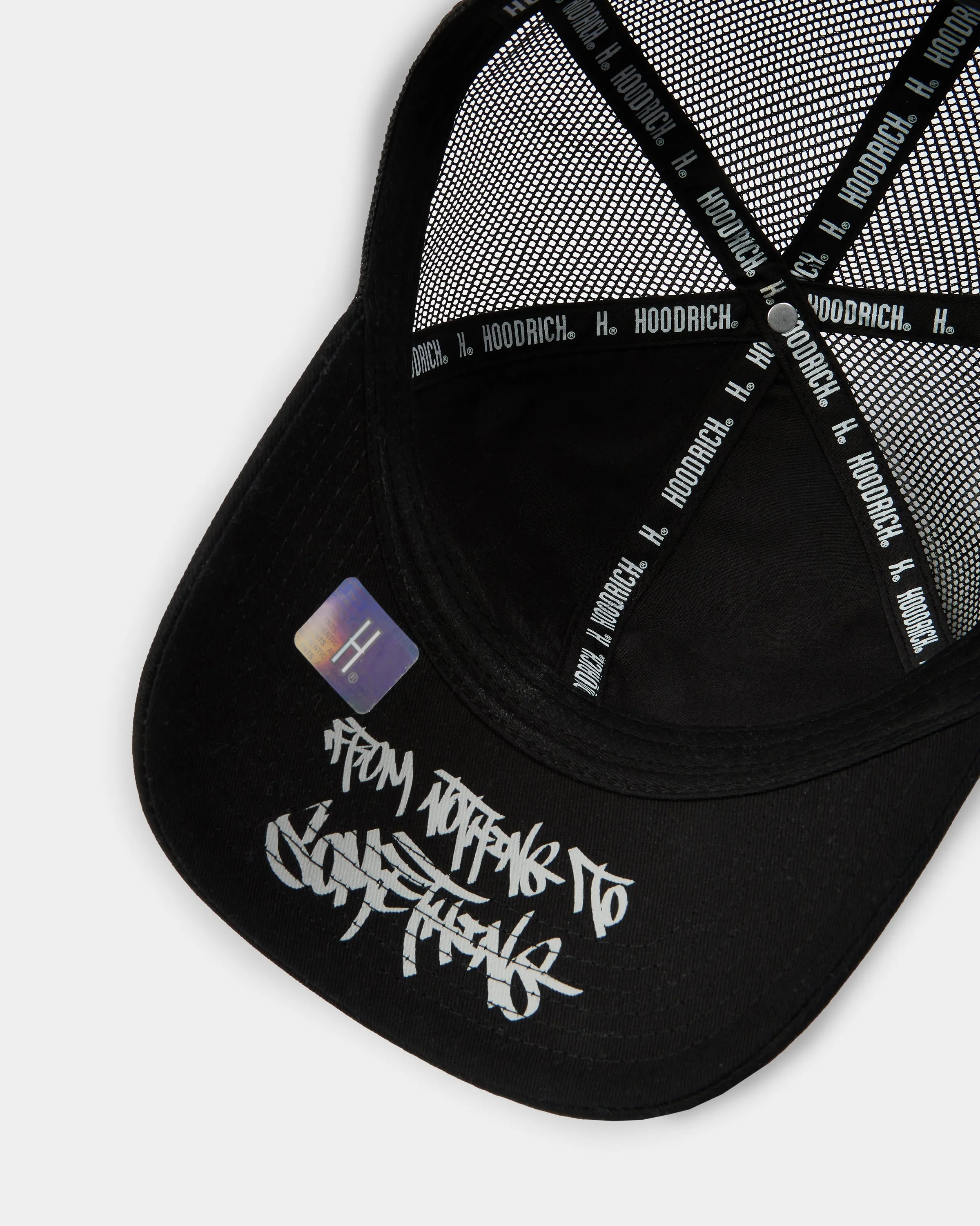 Graffiti 5 Panel Trucker Cap - Black/White/Grey sold by Hoodrich product image thumbnail 4