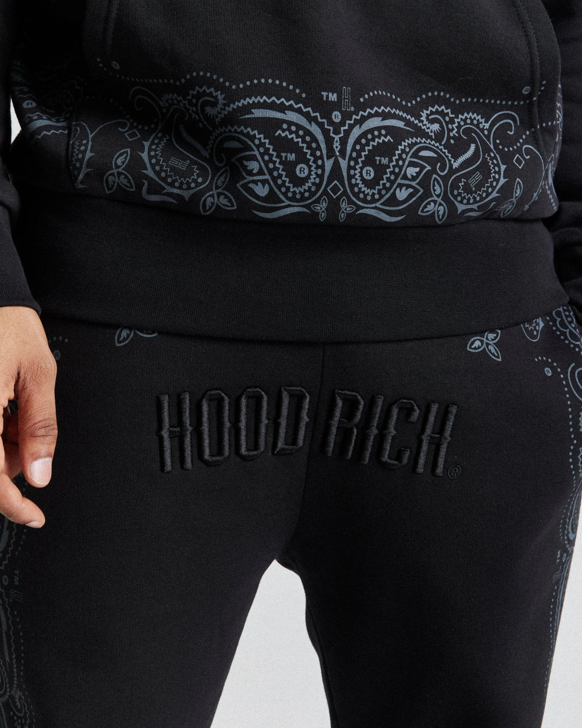 Motif Joggers - Black/Grey sold by Hoodrich product image thumbnail 5