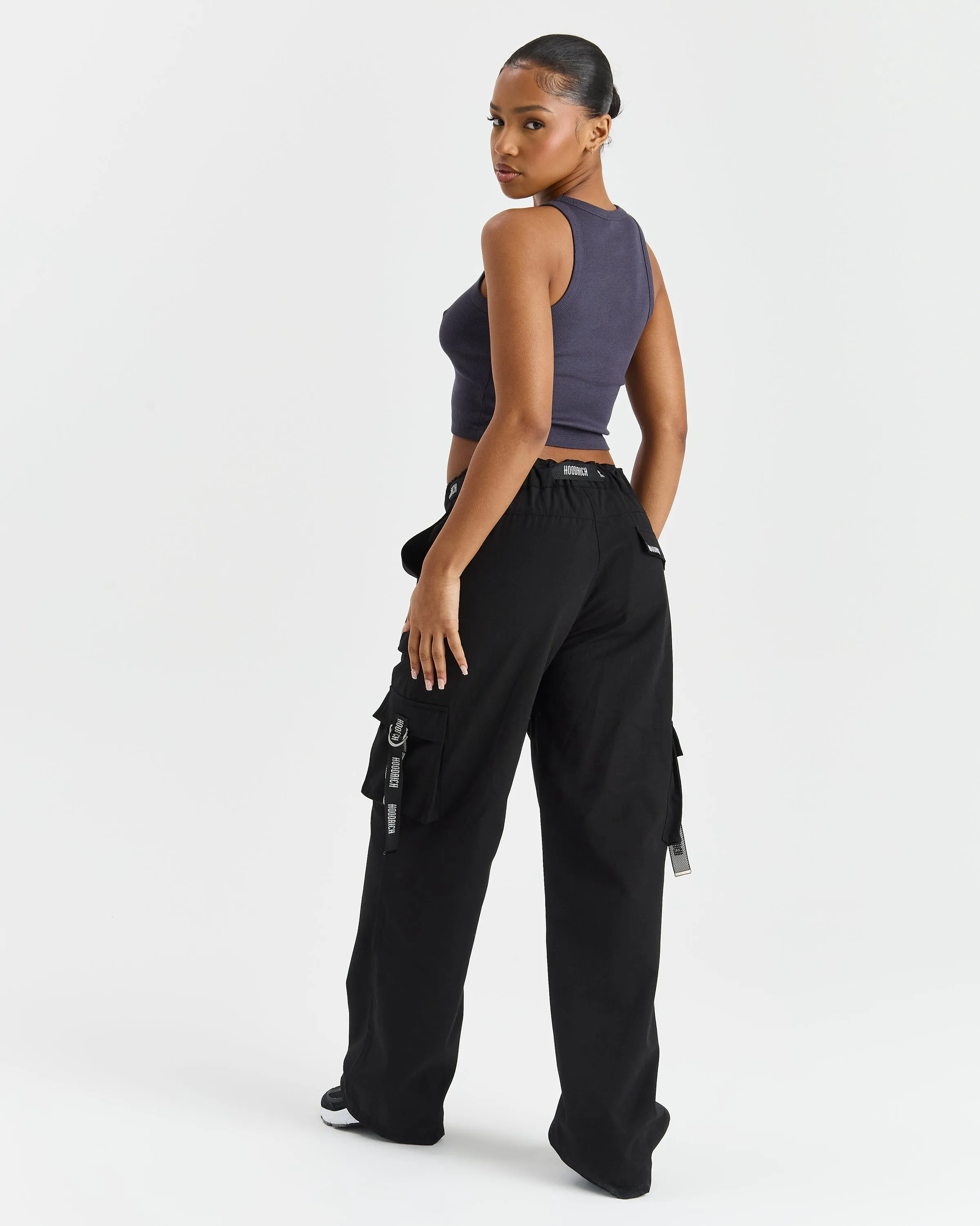 Premier Woven Cargo Pants - Black sold by Hoodrich product image thumbnail 4