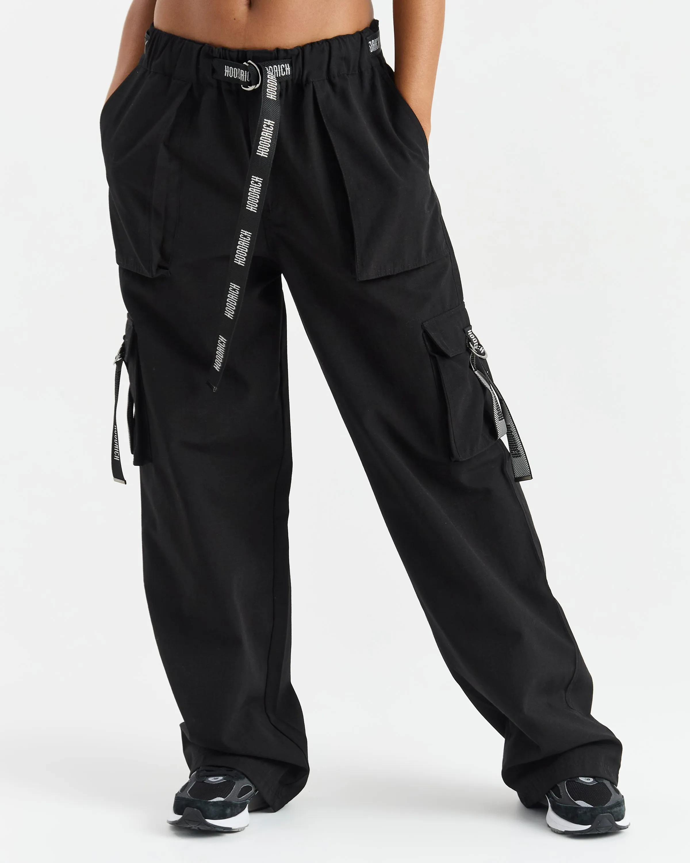 Premier Woven Cargo Pants - Black sold by Hoodrich product image thumbnail 5