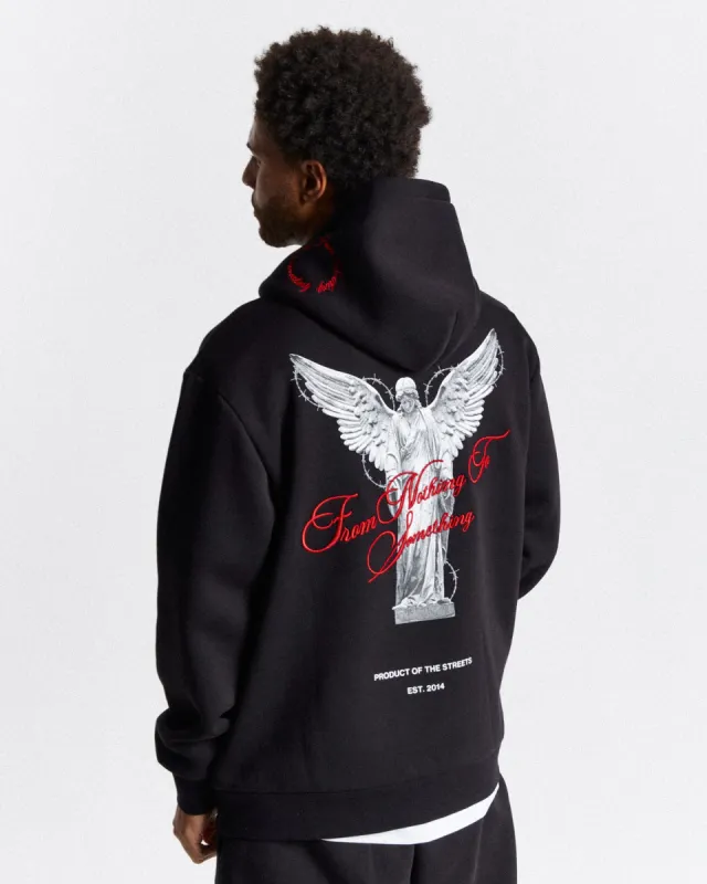 Vital Hoodie - Black/White/Red sold by Hoodrich
