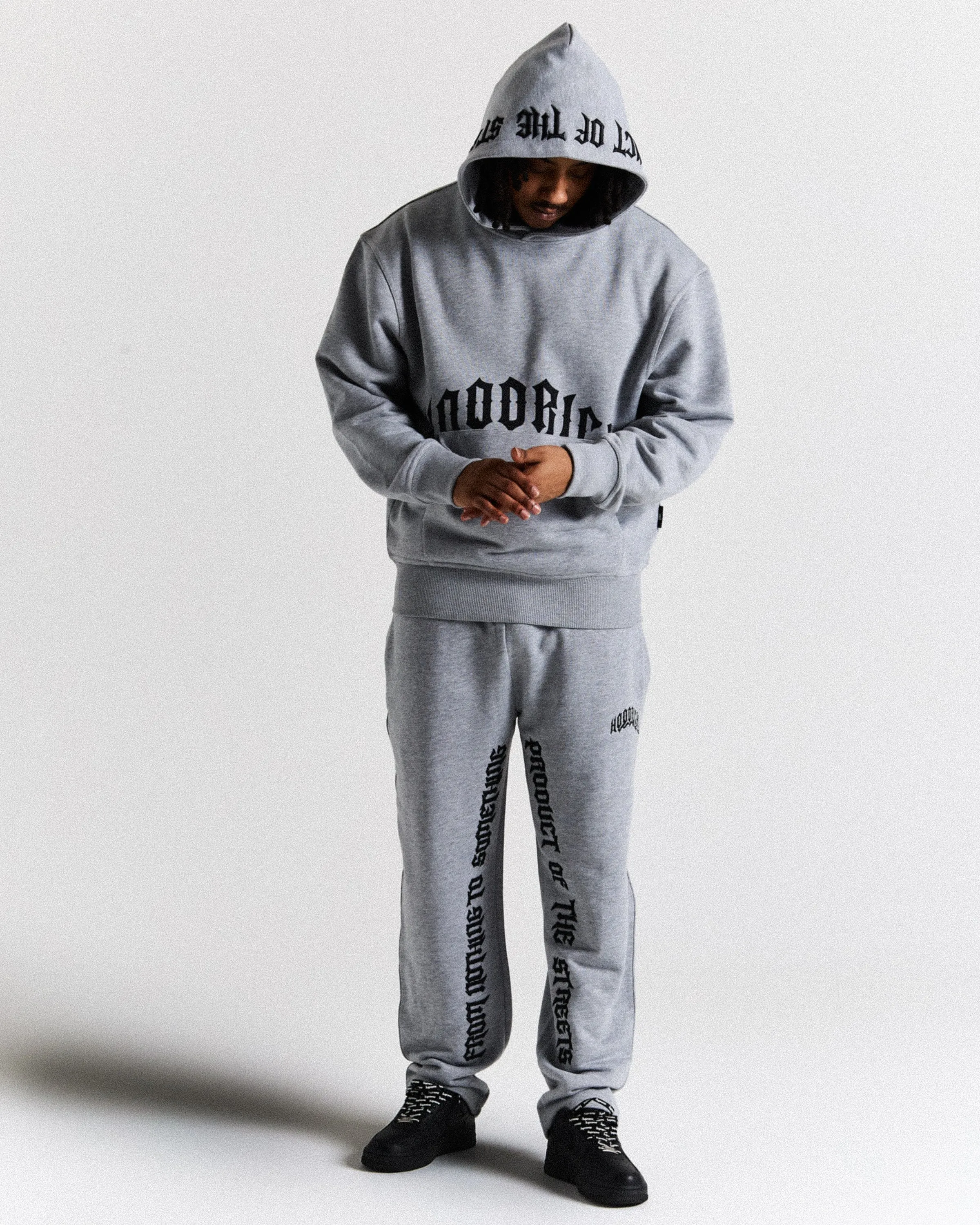 Ritual Oversized Joggers - Grey/Black sold by Hoodrich product image thumbnail 4