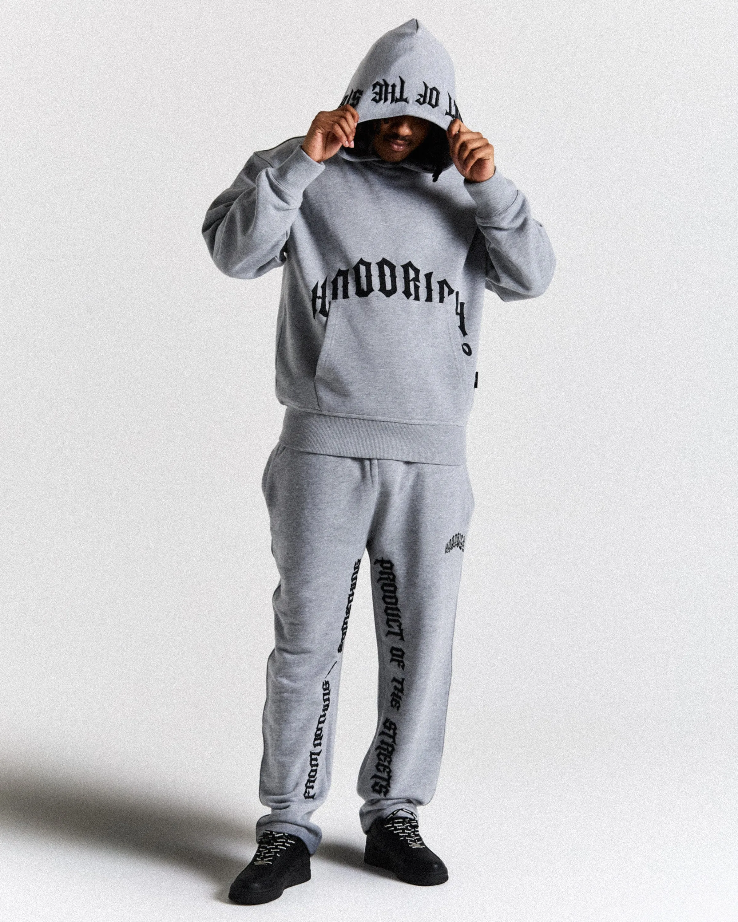 Ritual Oversized Joggers - Grey/Black sold by Hoodrich product image thumbnail 3