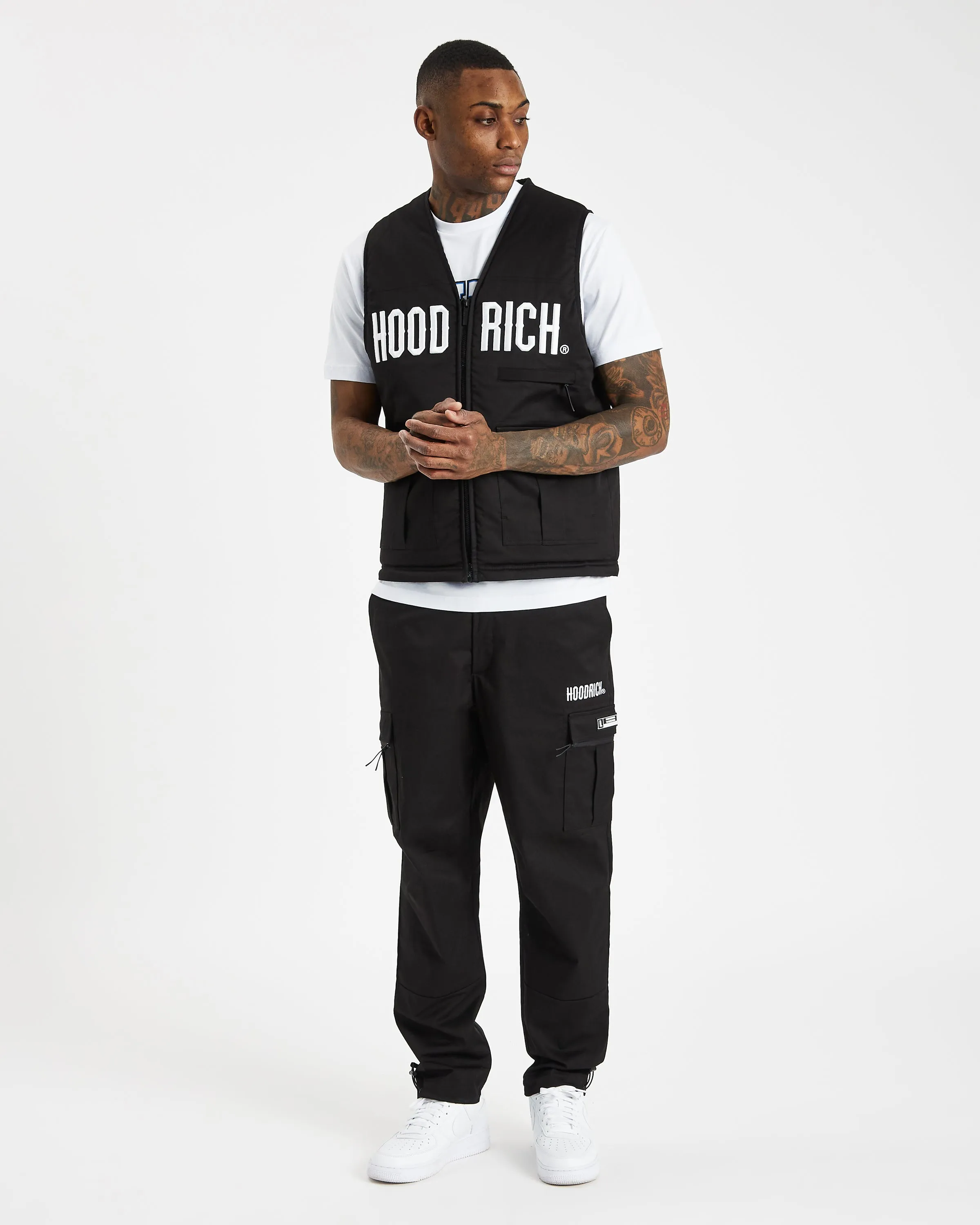 HOODRICH OG Trek Cargo Pants 新品タグ付き Hoodrich OG Trek Cargo Pants Black / White | Parallel