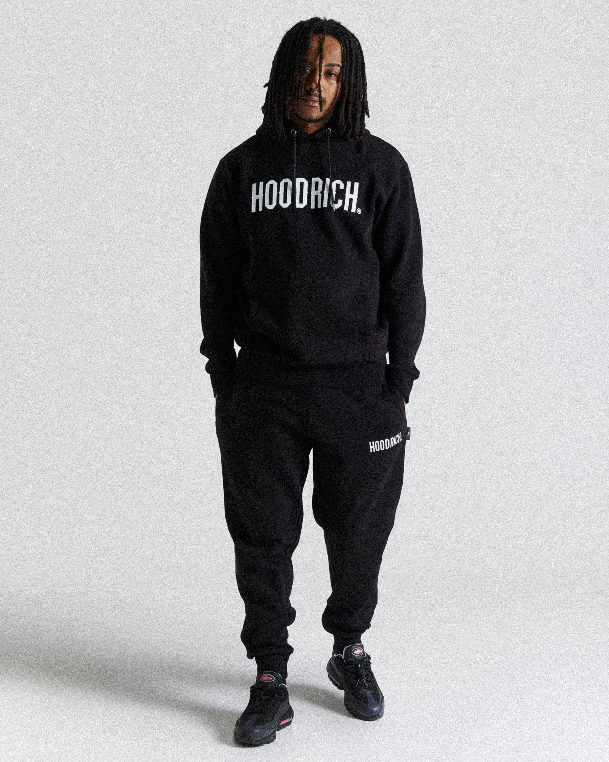 OG Core Hoodie - Black/White sold by Hoodrich product image thumbnail 2