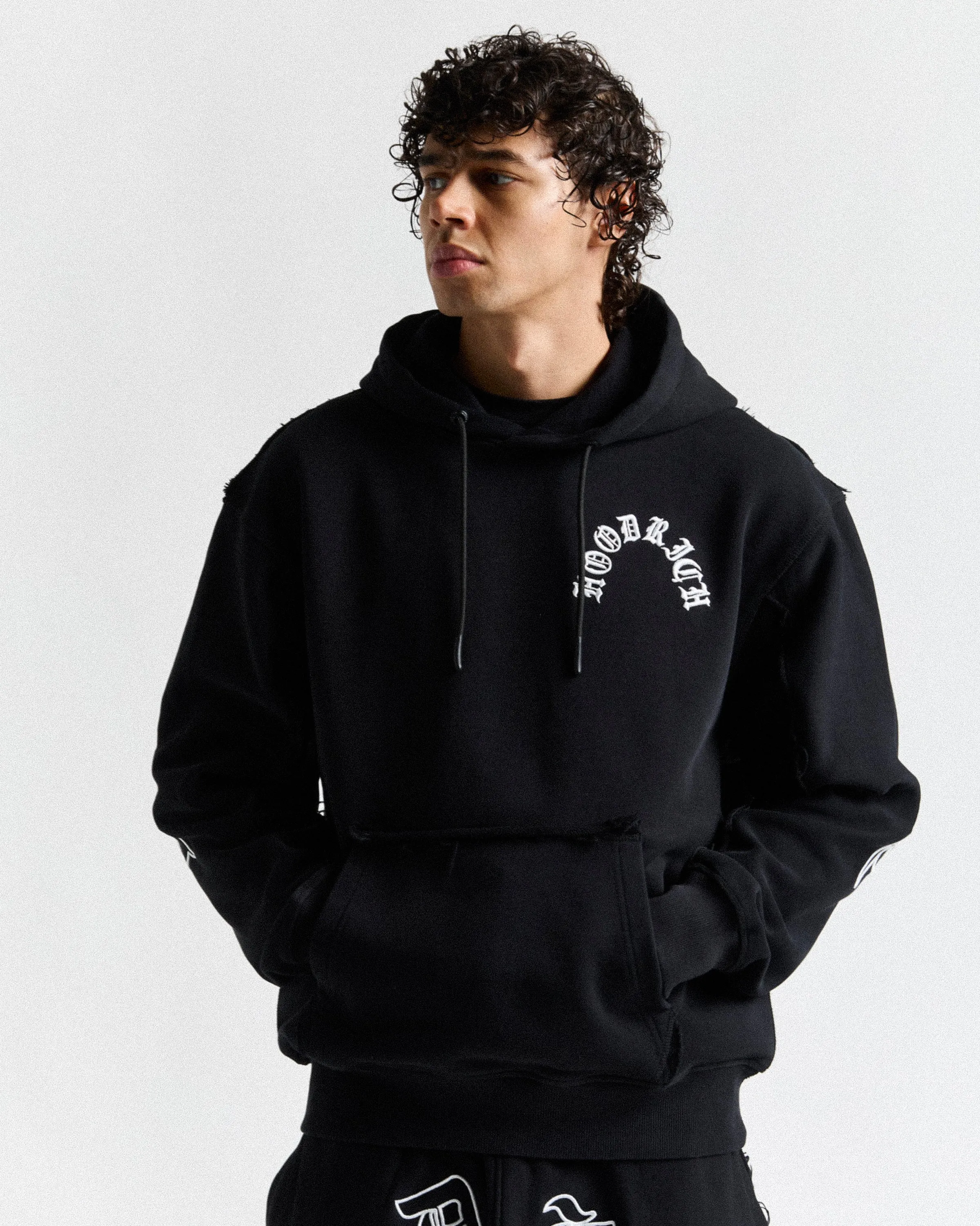 Helix Oversized Hoodie - Black/White sold by Hoodrich product image thumbnail 2