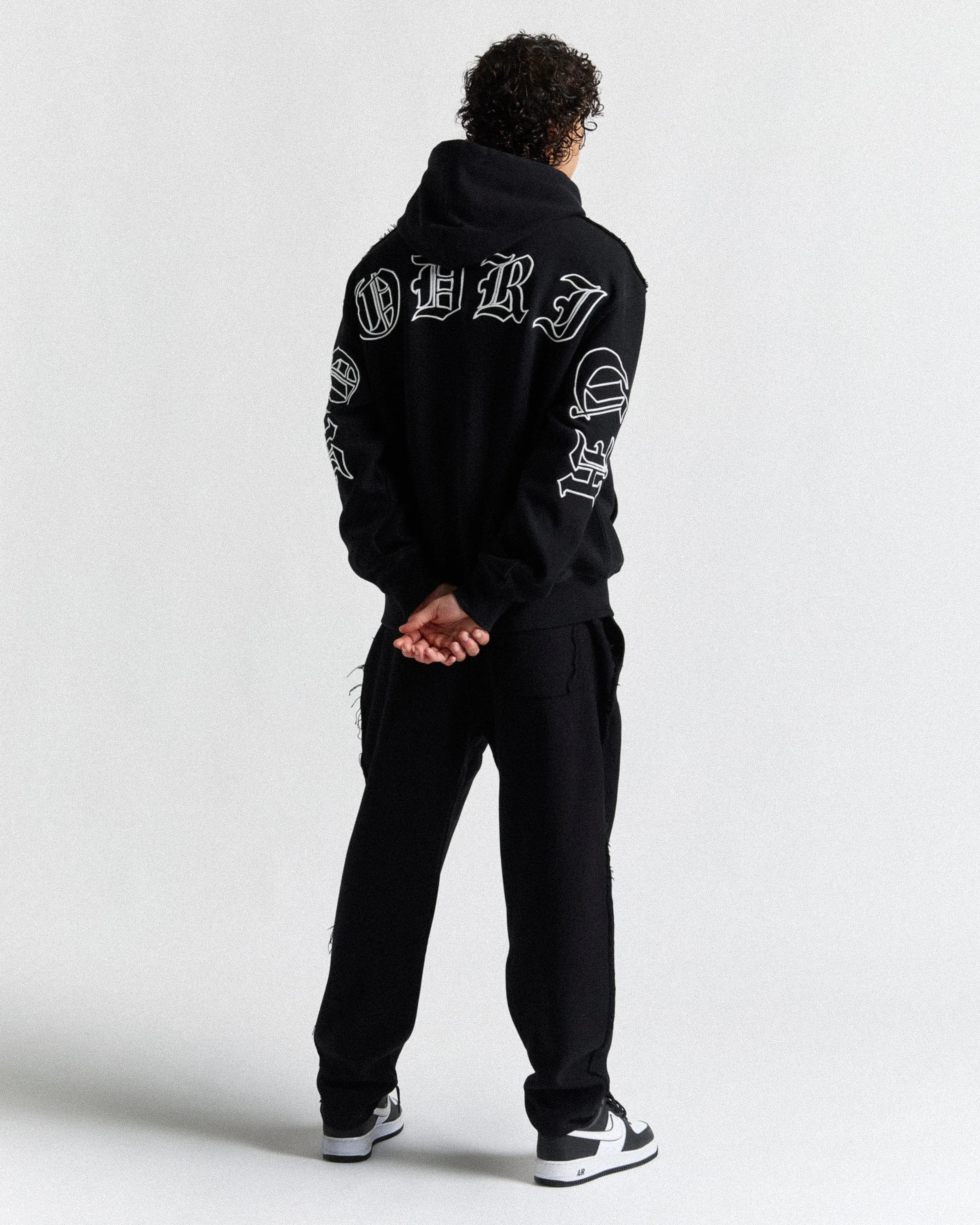 Helix Oversized Hoodie - Black/White sold by Hoodrich product image thumbnail 3